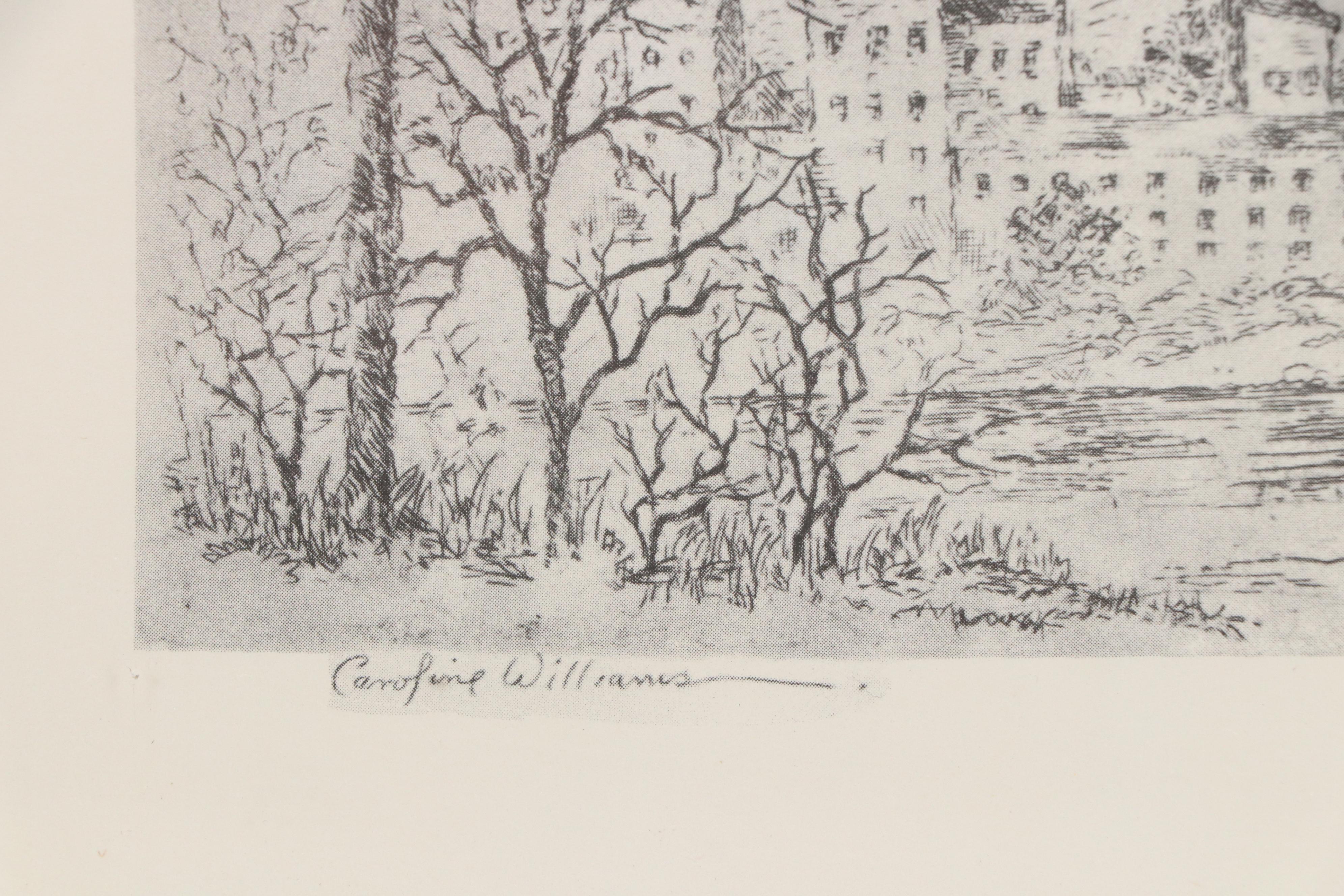 Halftones After Caroline Williams Including "Mount Adams, Cincinnati, 1946"