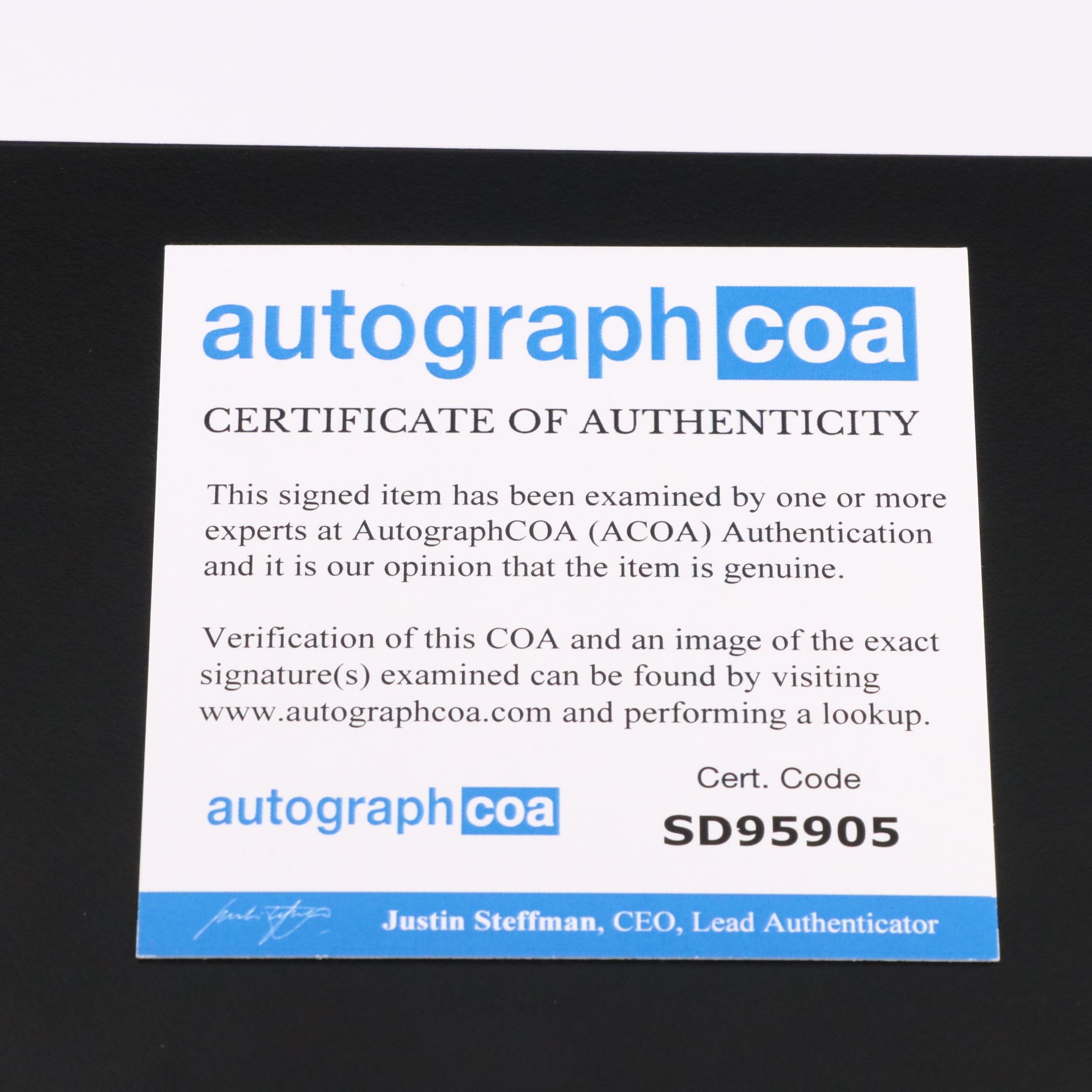 Johnny Mathis Signed "Wonderful! Wonderful!" Sheet Music Print