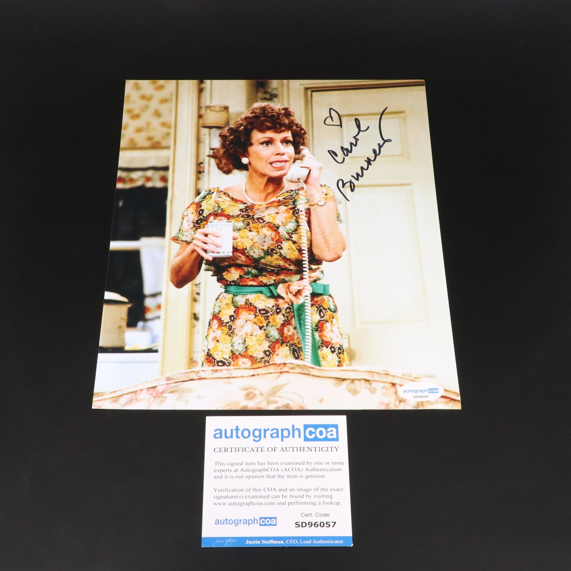 Carl Burnett Signed TV Show Print