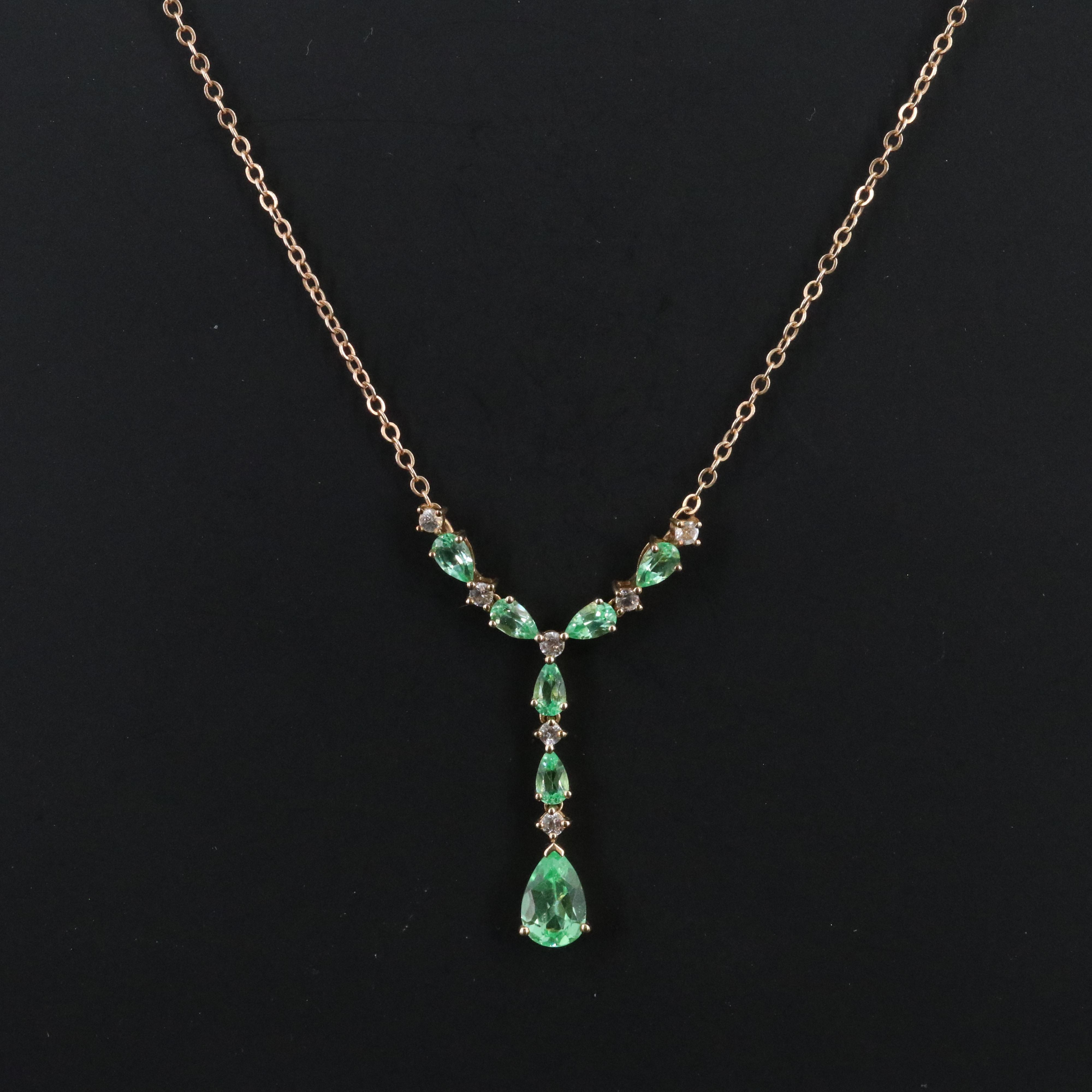 10K Sapphire Necklace