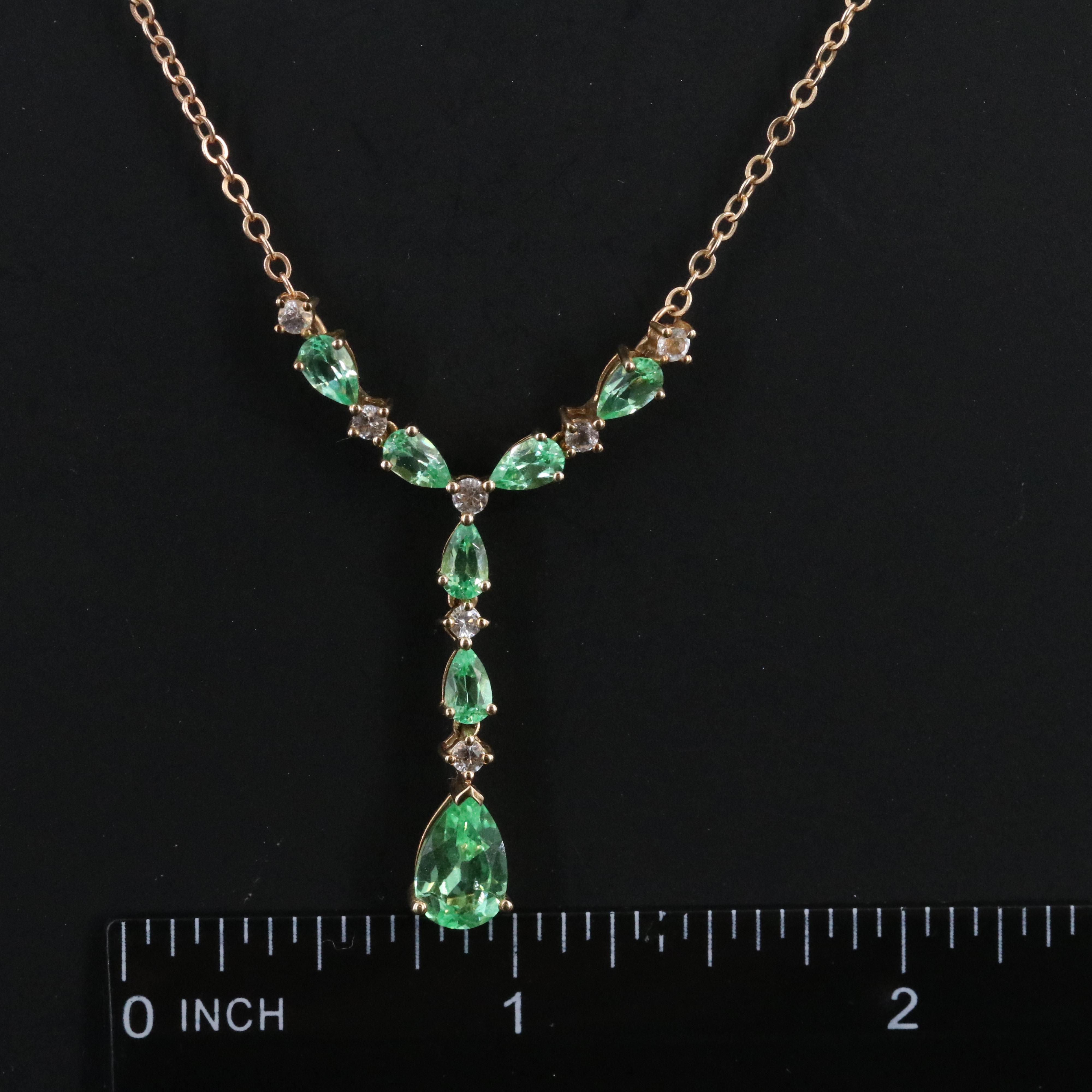 10K Sapphire Necklace