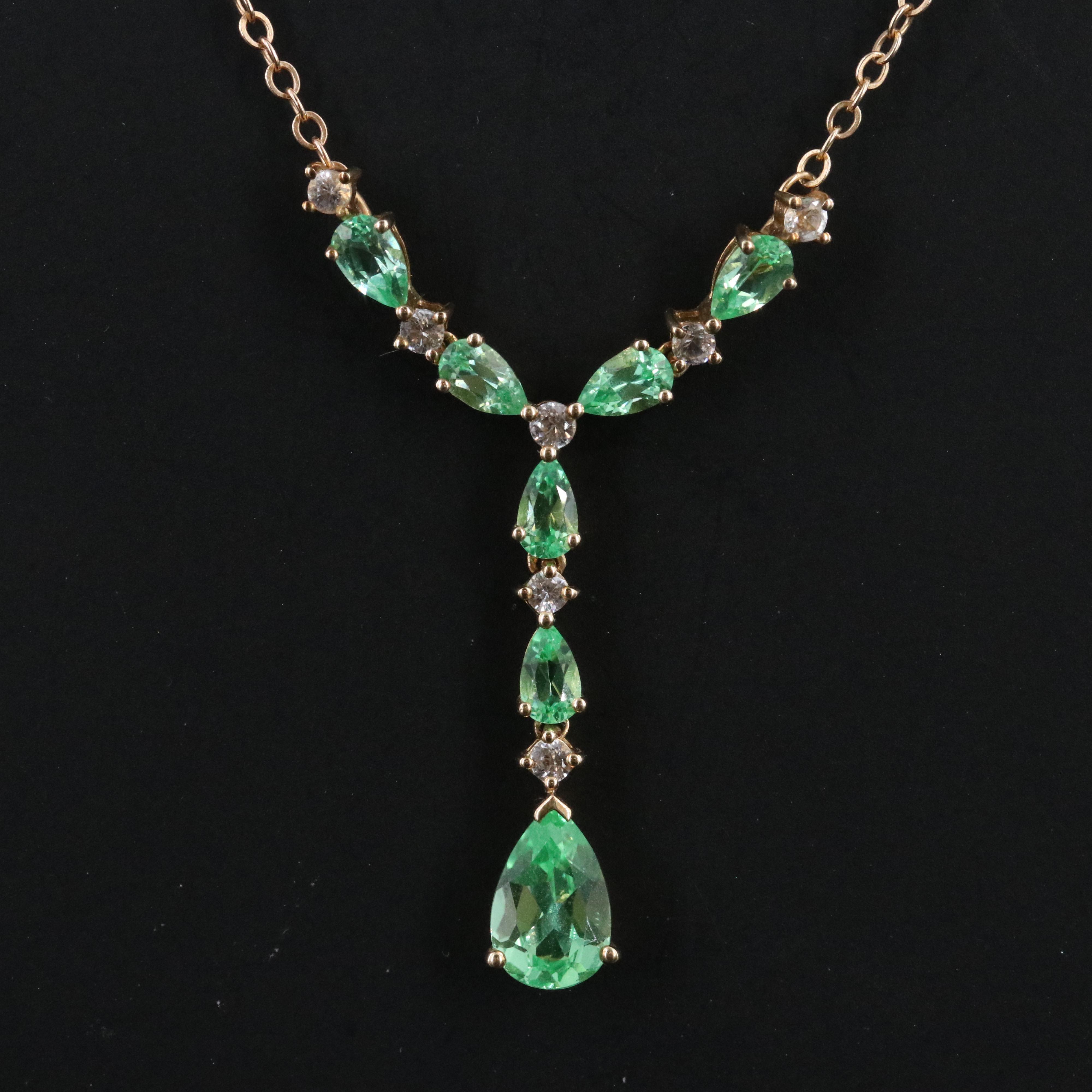 10K Sapphire Necklace