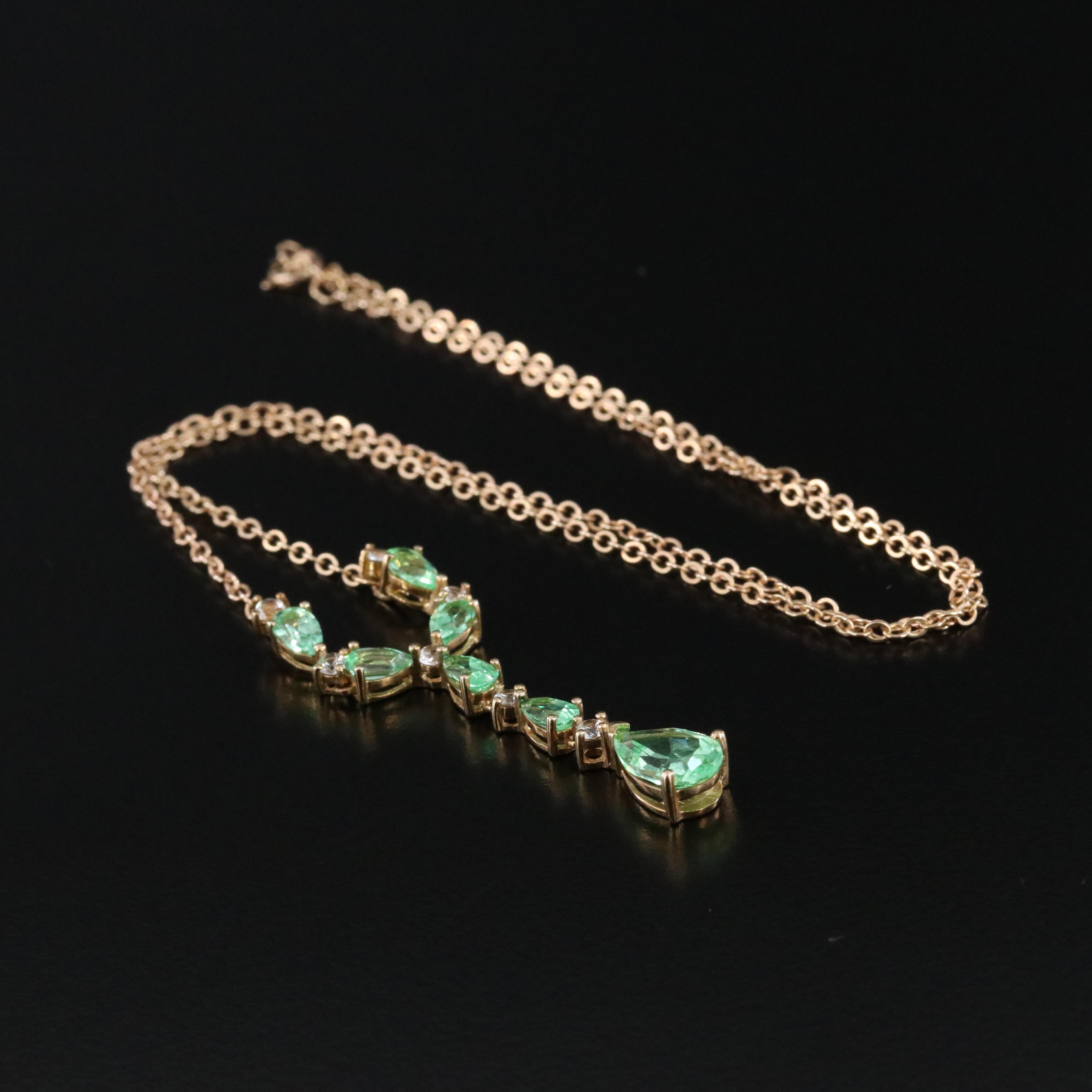 10K Sapphire Necklace