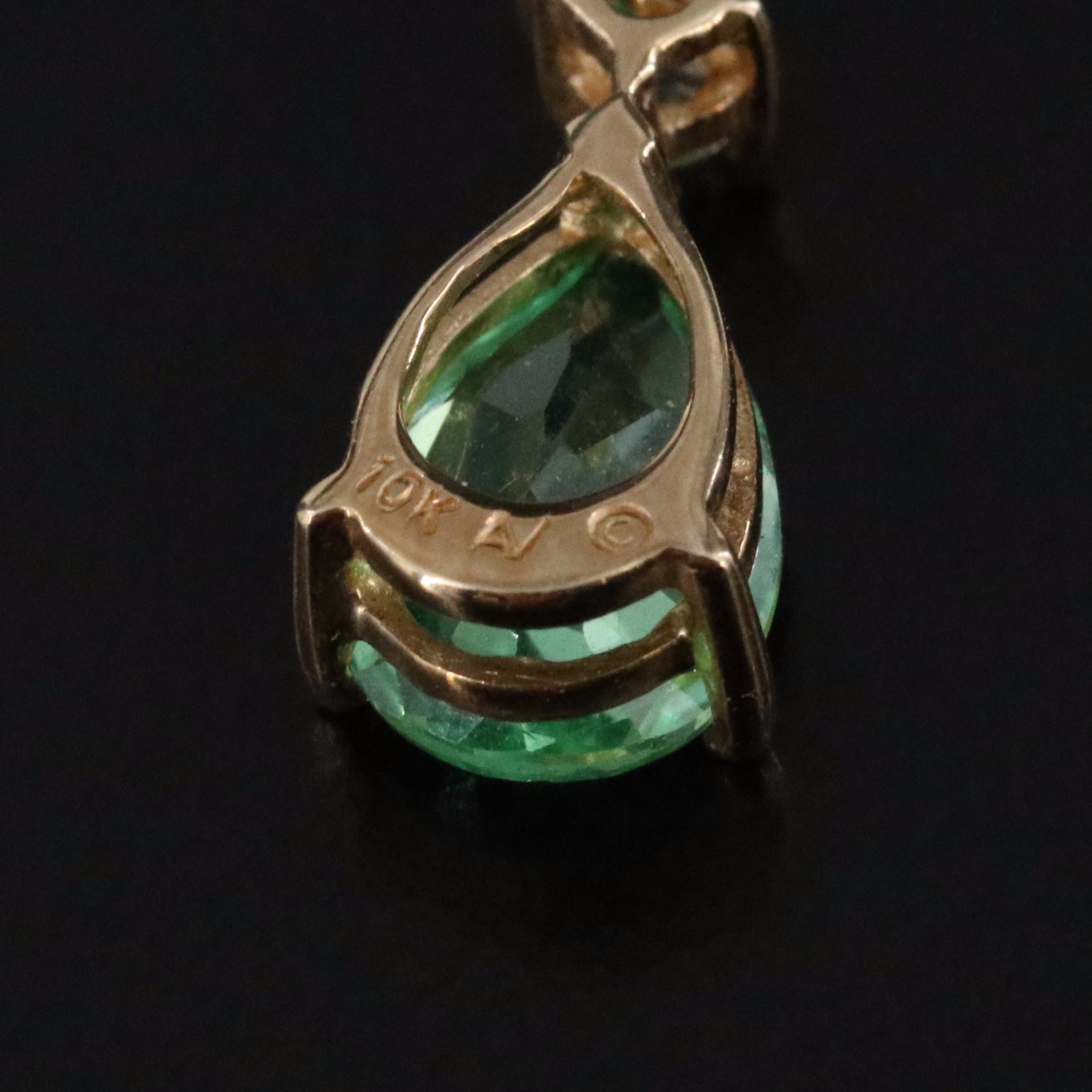 10K Sapphire Necklace