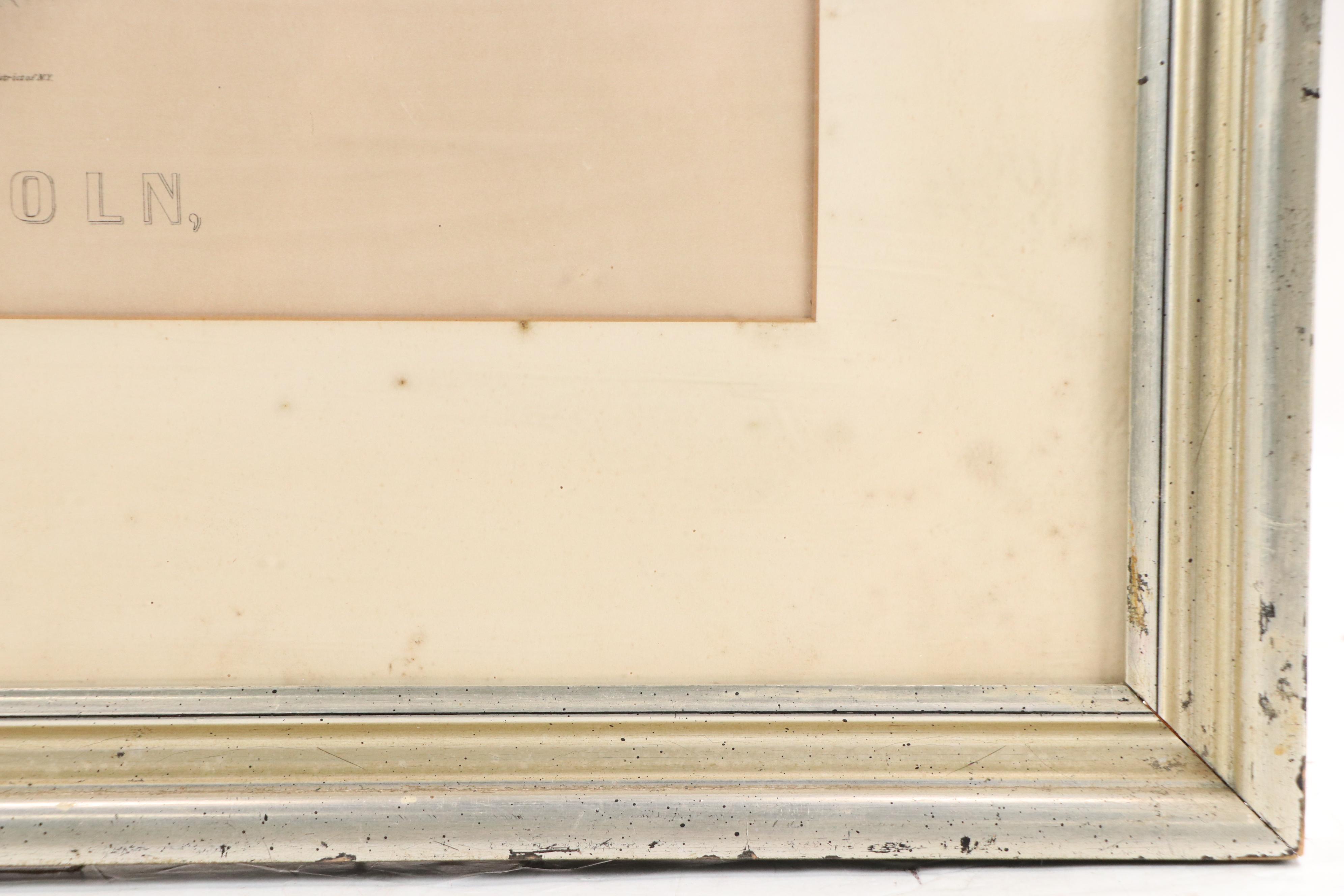 Currier & Ives Lithograph "Abraham Lincoln, The Martyr President," 1865