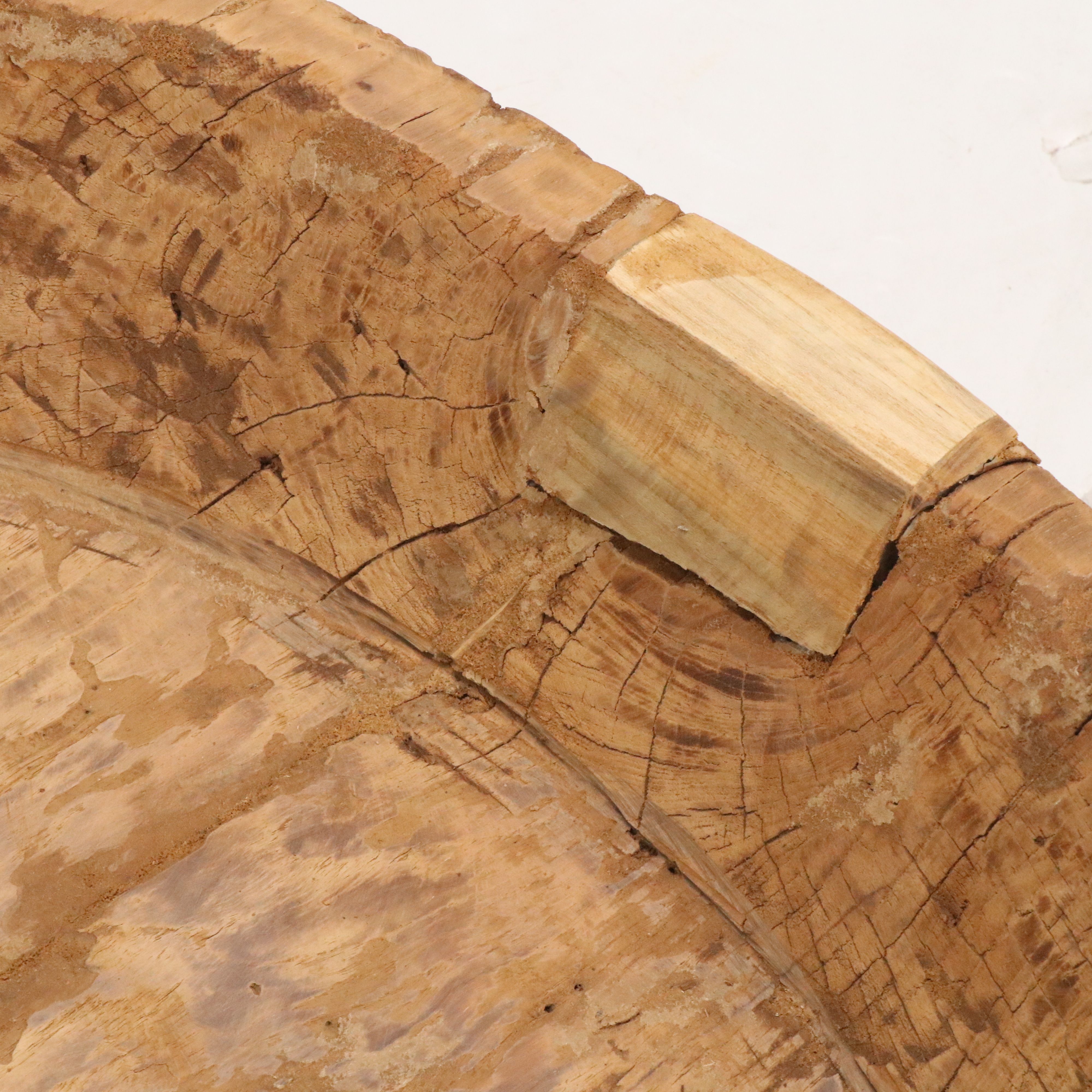 Indian Wooden Chapati Bowl