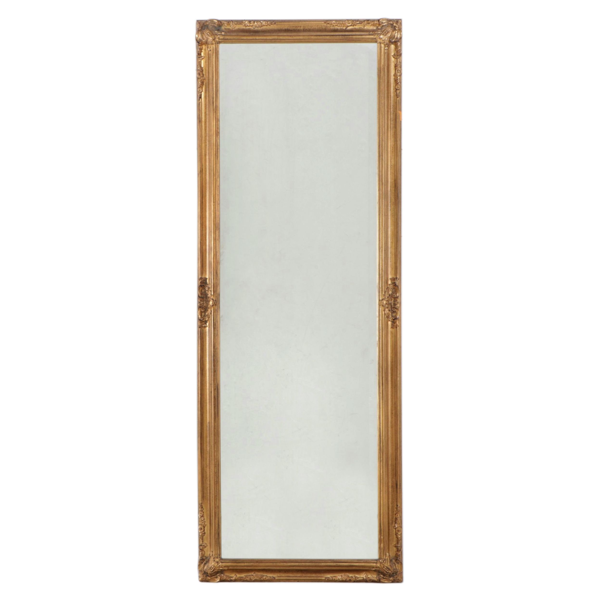 Victorian Style Giltwood Rectangular Mirror