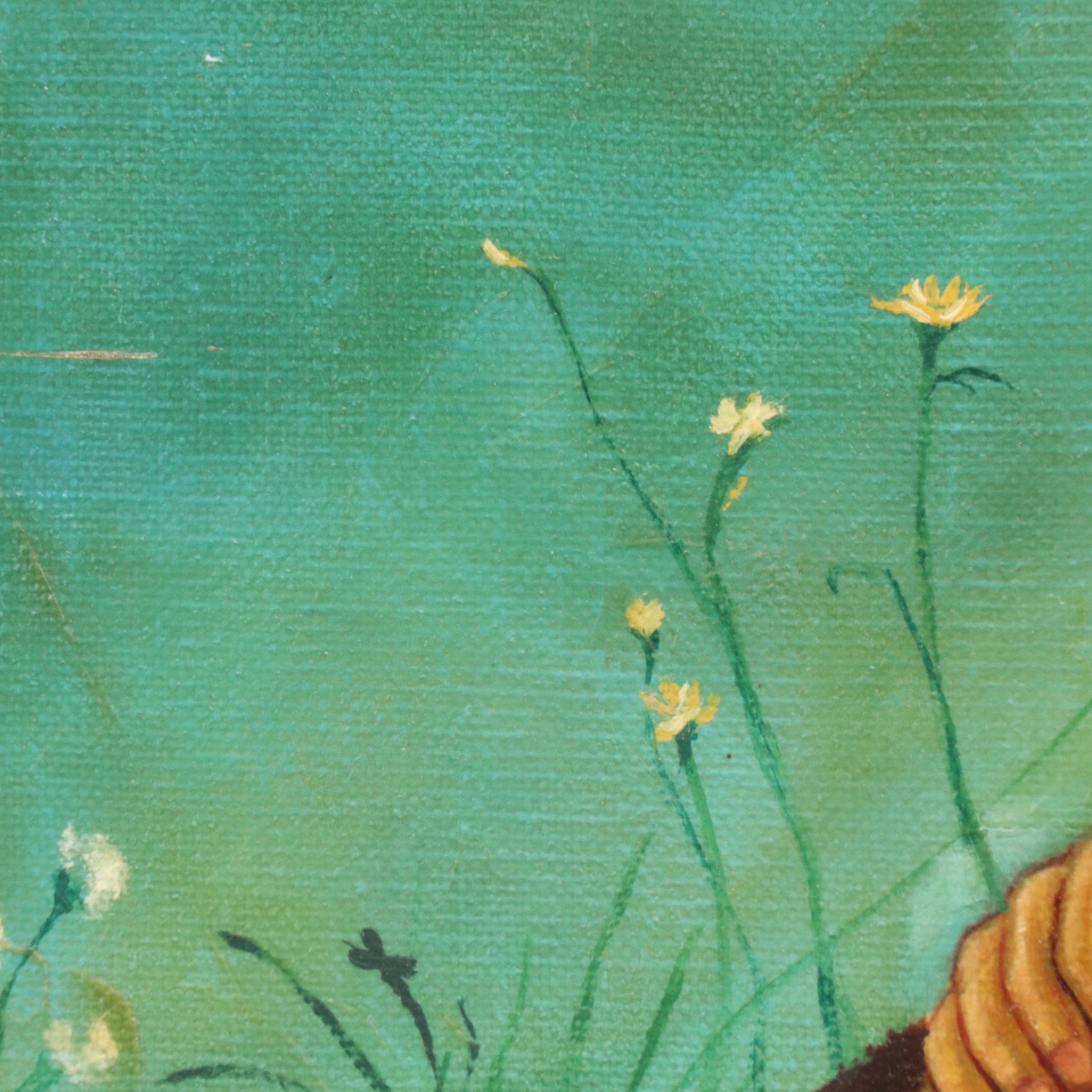 Oil Painting After Franz von Lenbach "The Shepherd Boy"