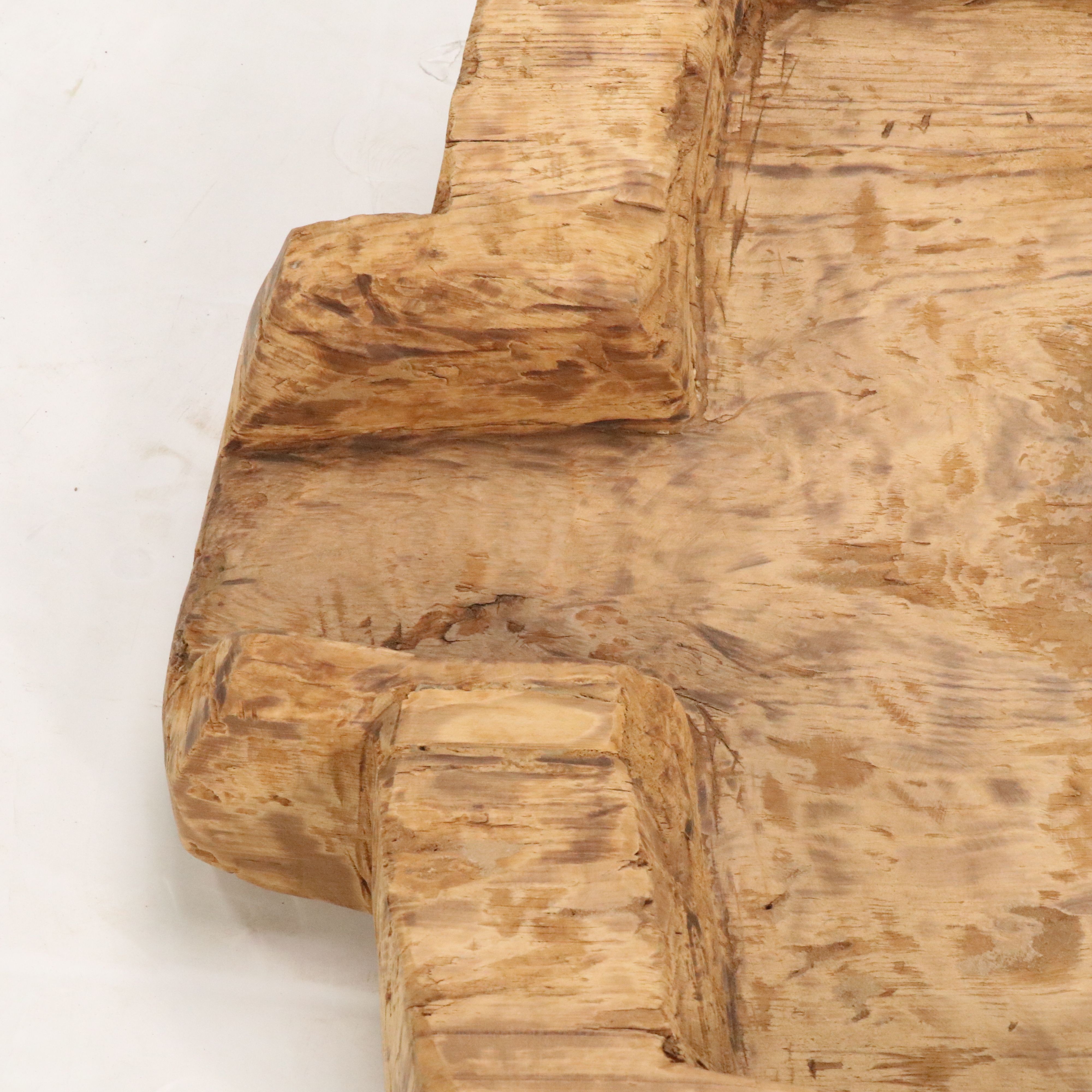 Primitive Carved Wood Cheese Maker's Board