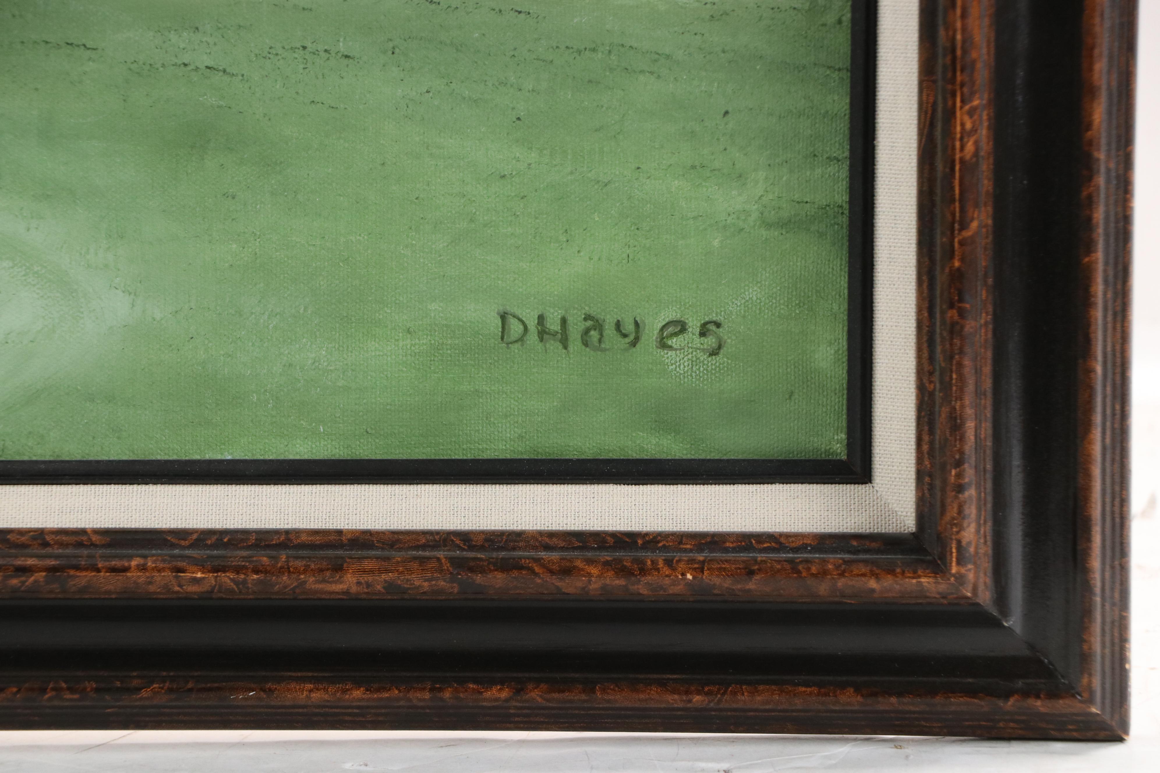 D. Hayes Golf Course Oil Painting "Almost an Ace!," 2002