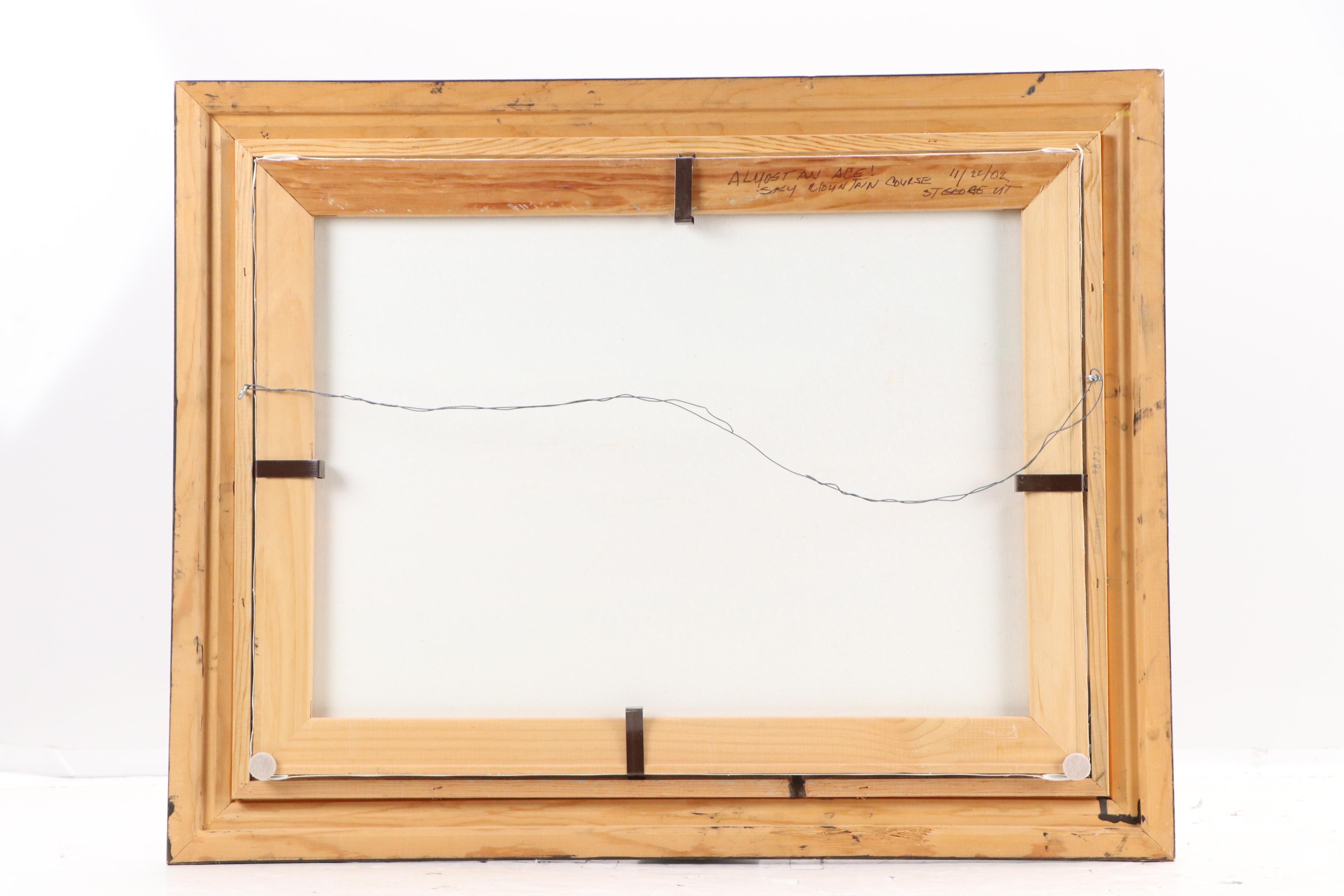 D. Hayes Golf Course Oil Painting "Almost an Ace!," 2002