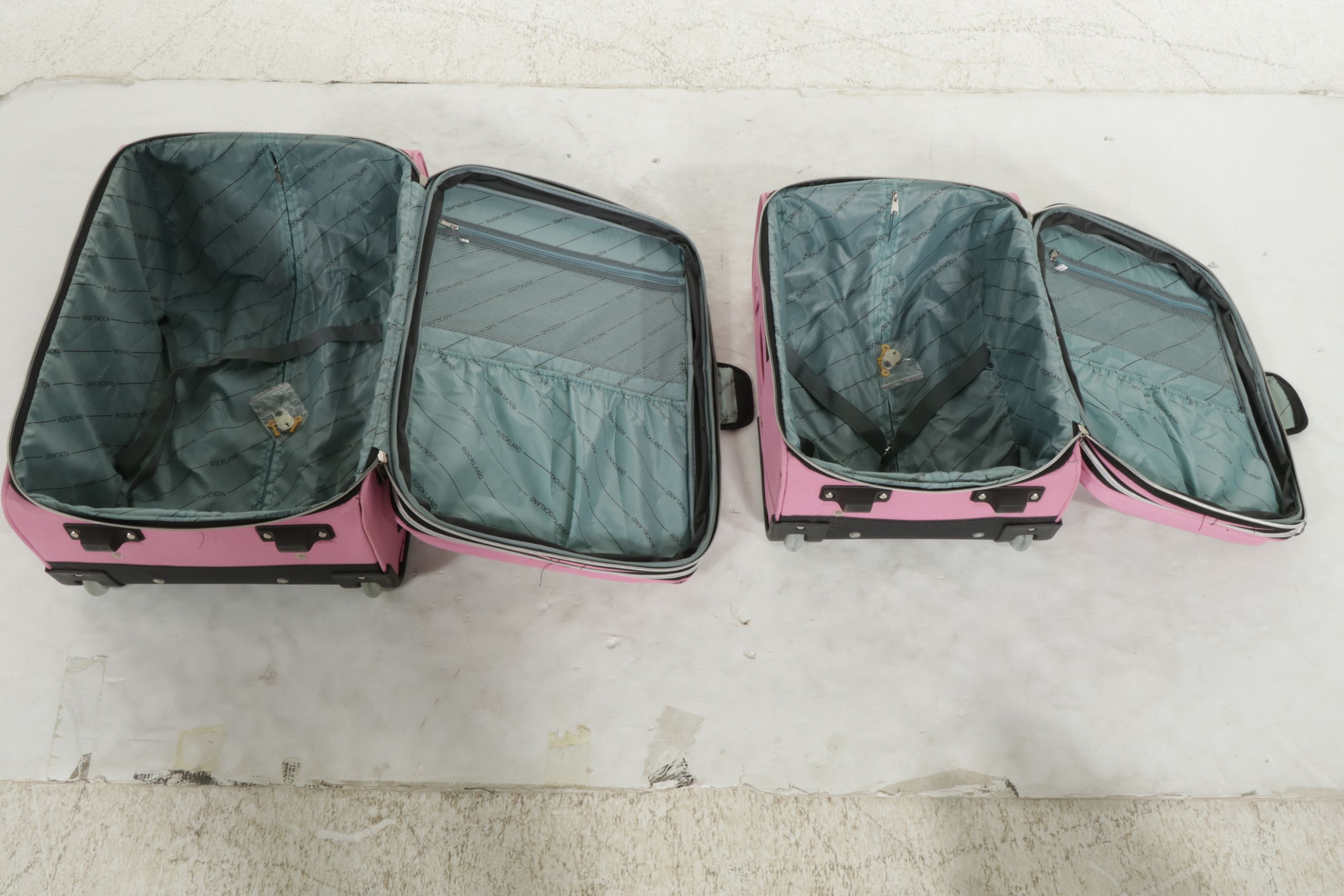 Rockland Pink Soft-Sided Luggage Set