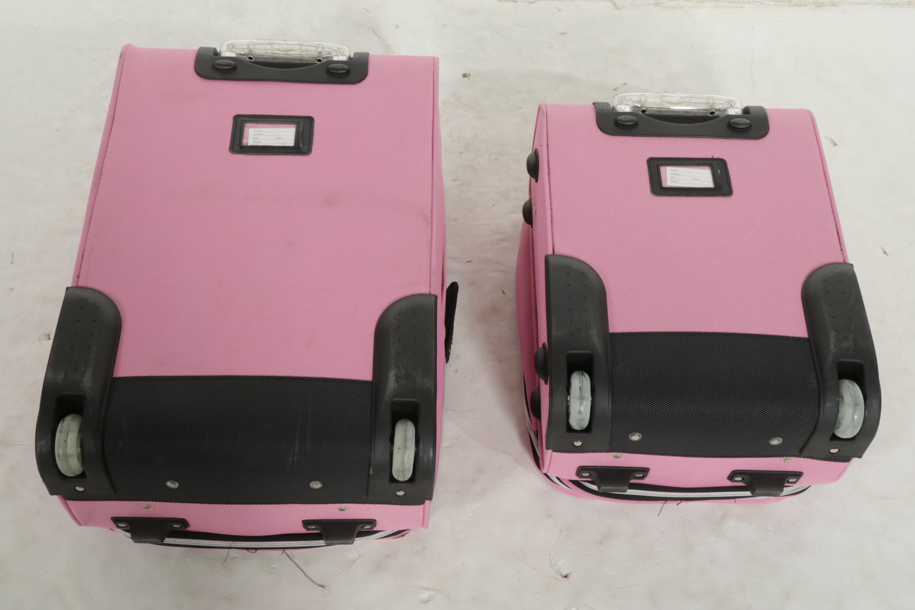 Rockland Pink Soft-Sided Luggage Set