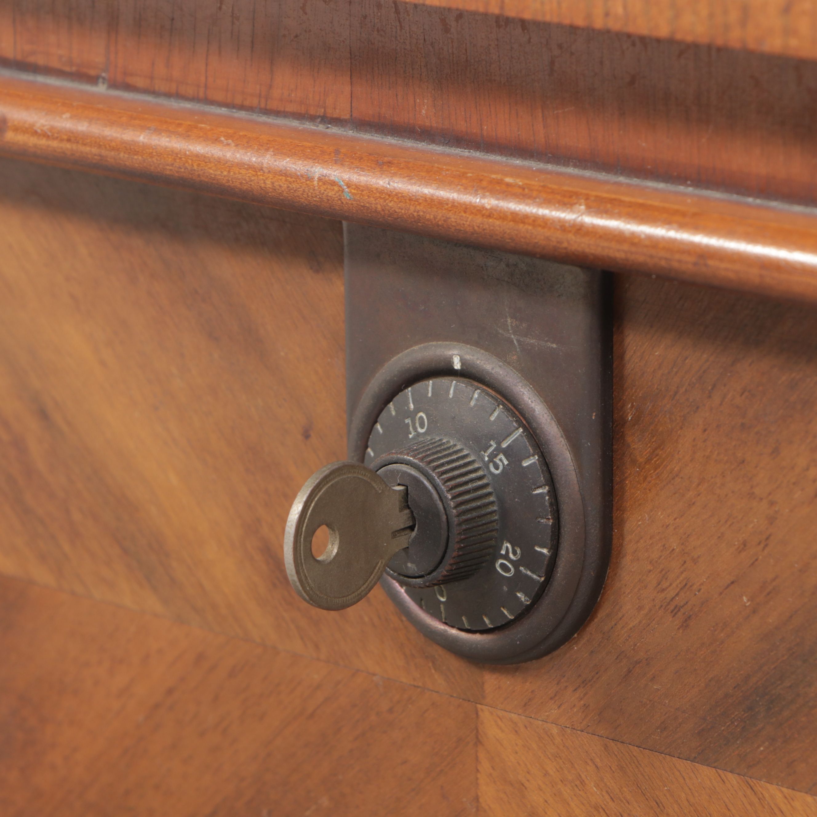 Art Deco Style Waterfall Front Mahogany Blanket Chest, Early to Mid-20th C.