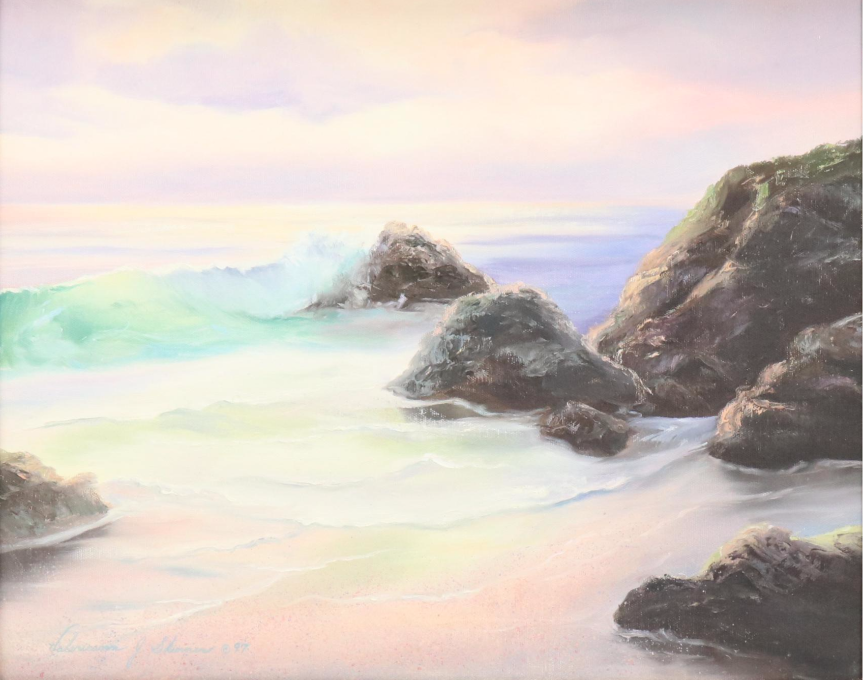 Coastal Landscape Oil Painting, 1997