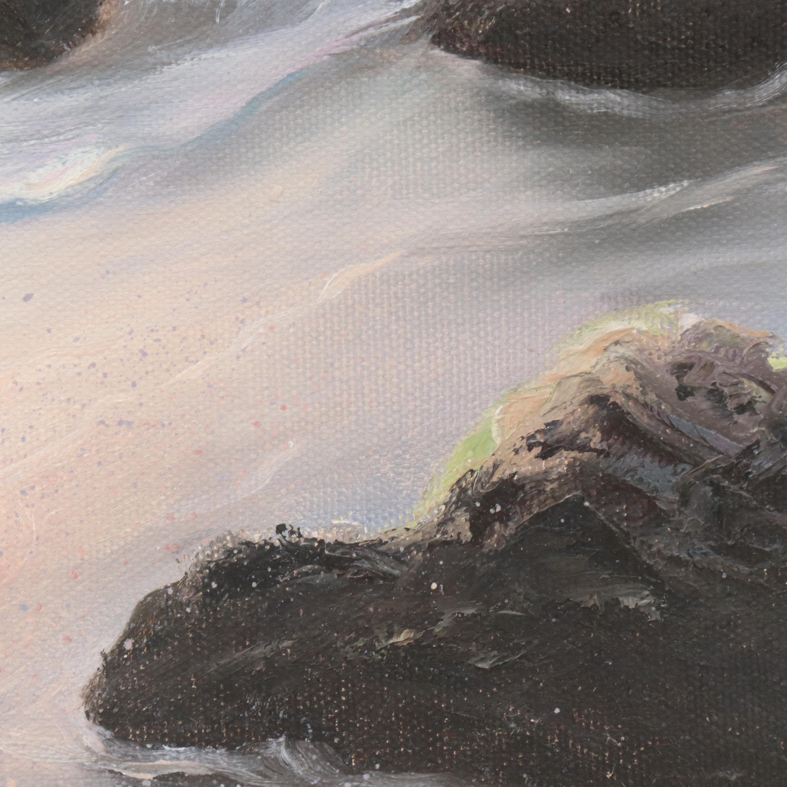 Coastal Landscape Oil Painting, 1997