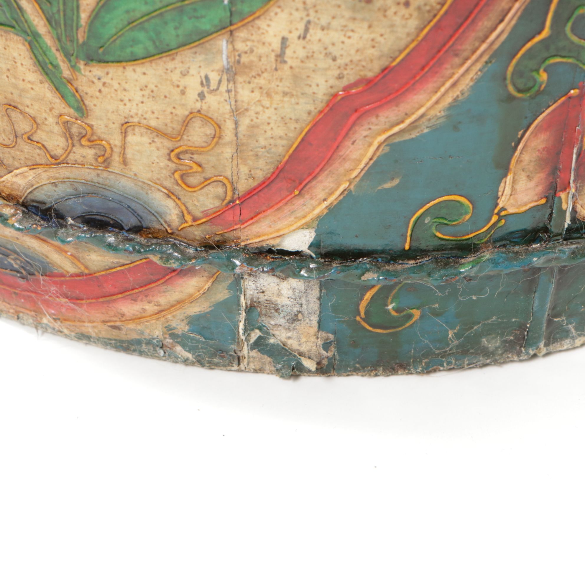 Hand-Painted and Iron Mounted Chinese Barrel Buckets
