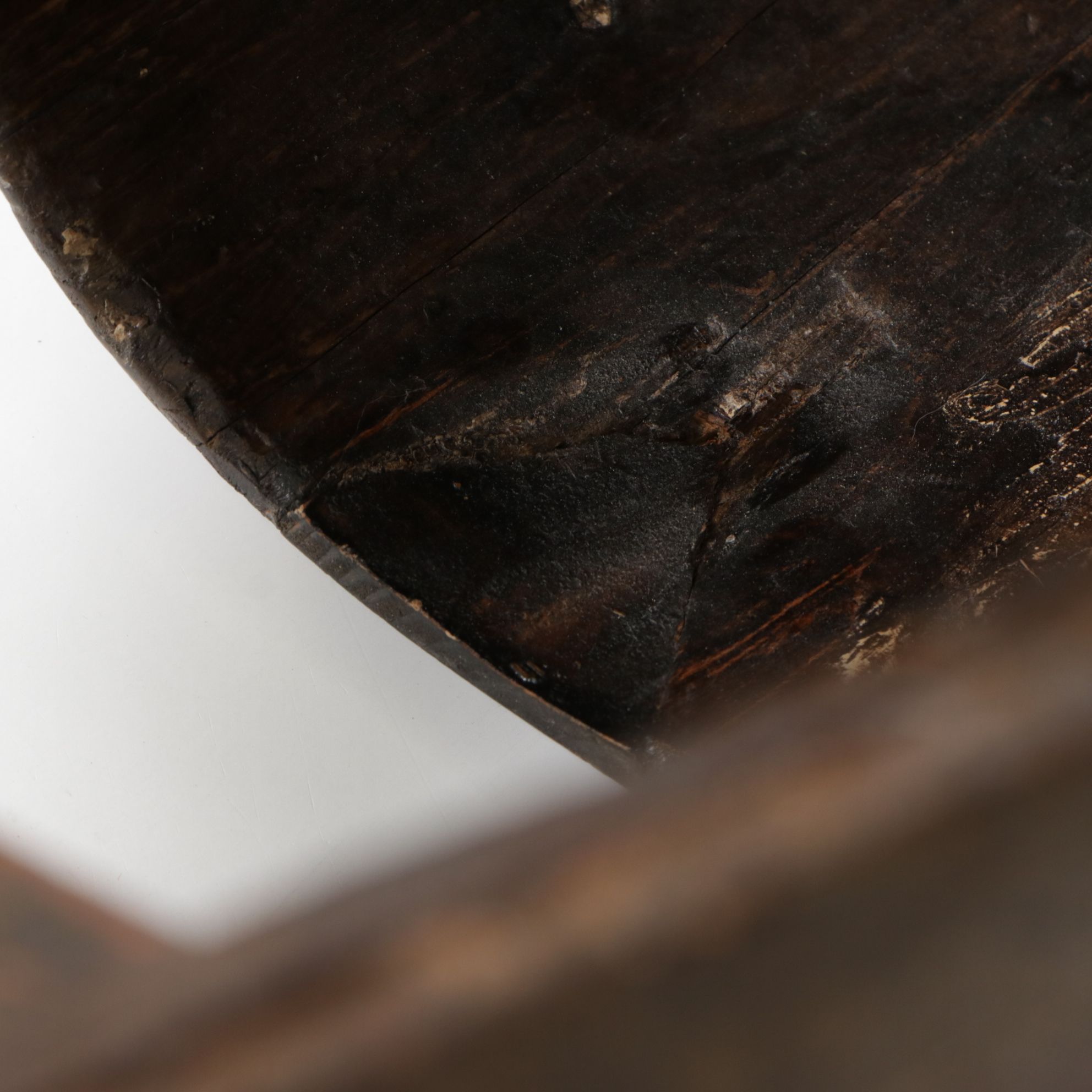 Hand-Painted and Iron Mounted Chinese Barrel Buckets