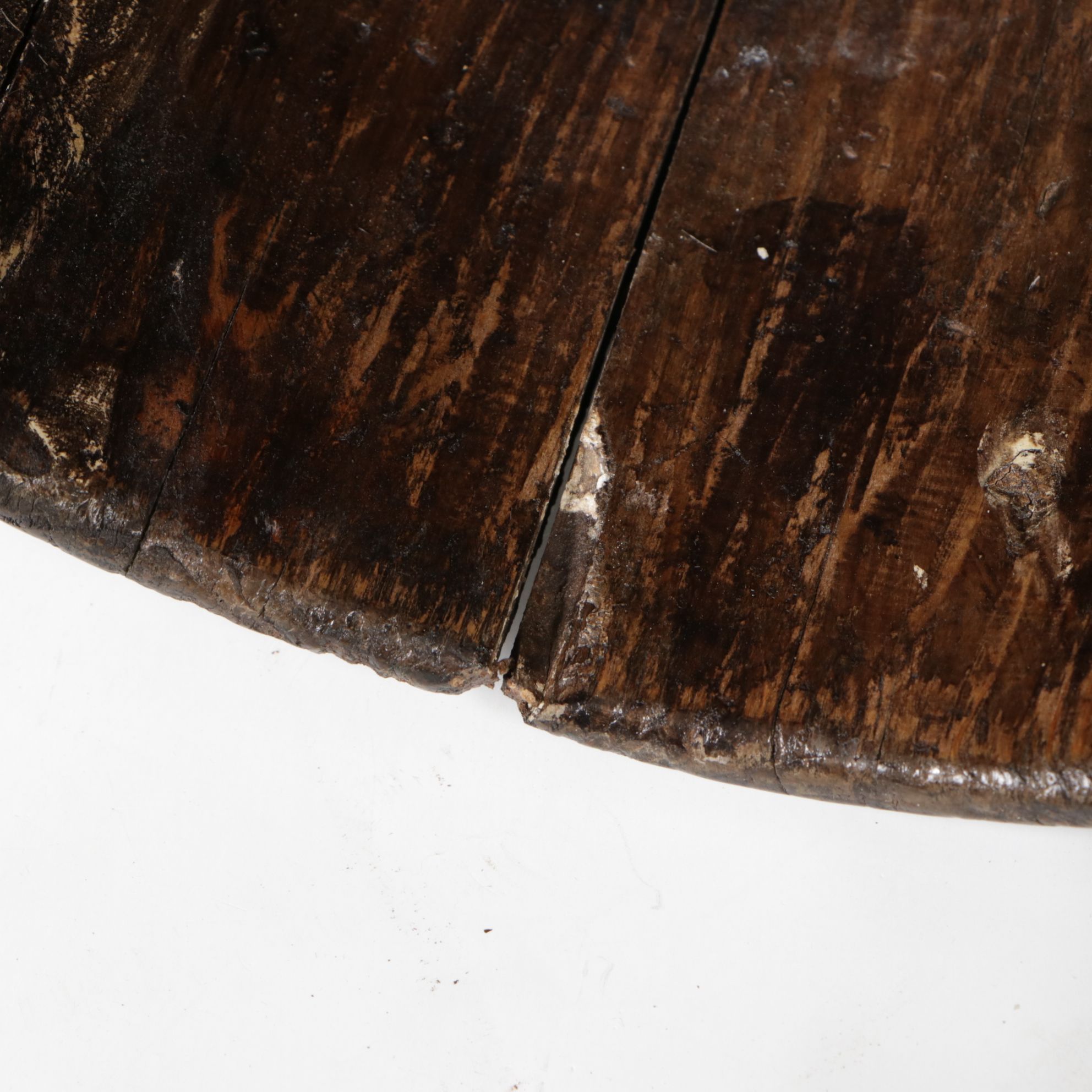 Hand-Painted and Iron Mounted Chinese Barrel Buckets