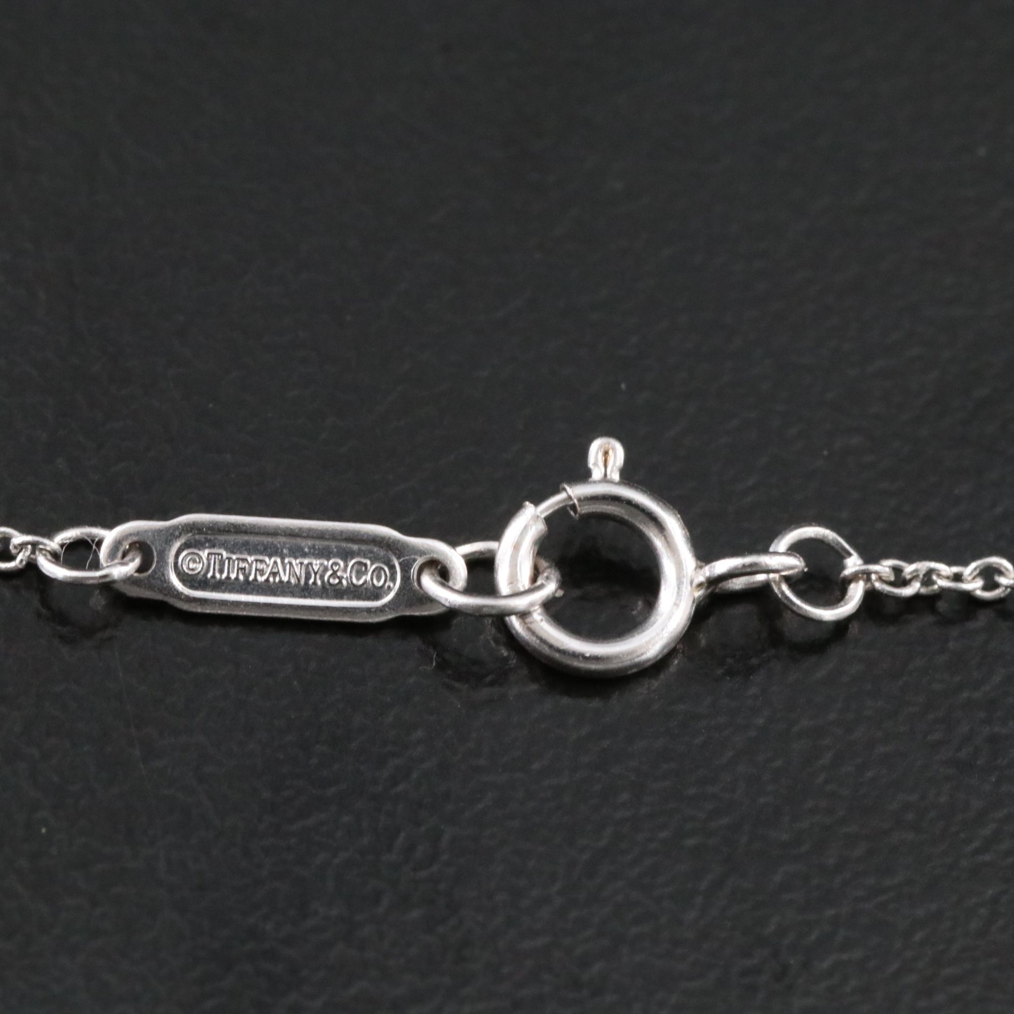 Tiffany & Co. Etoile 18K Diamond Heart Charm Pendant Necklace