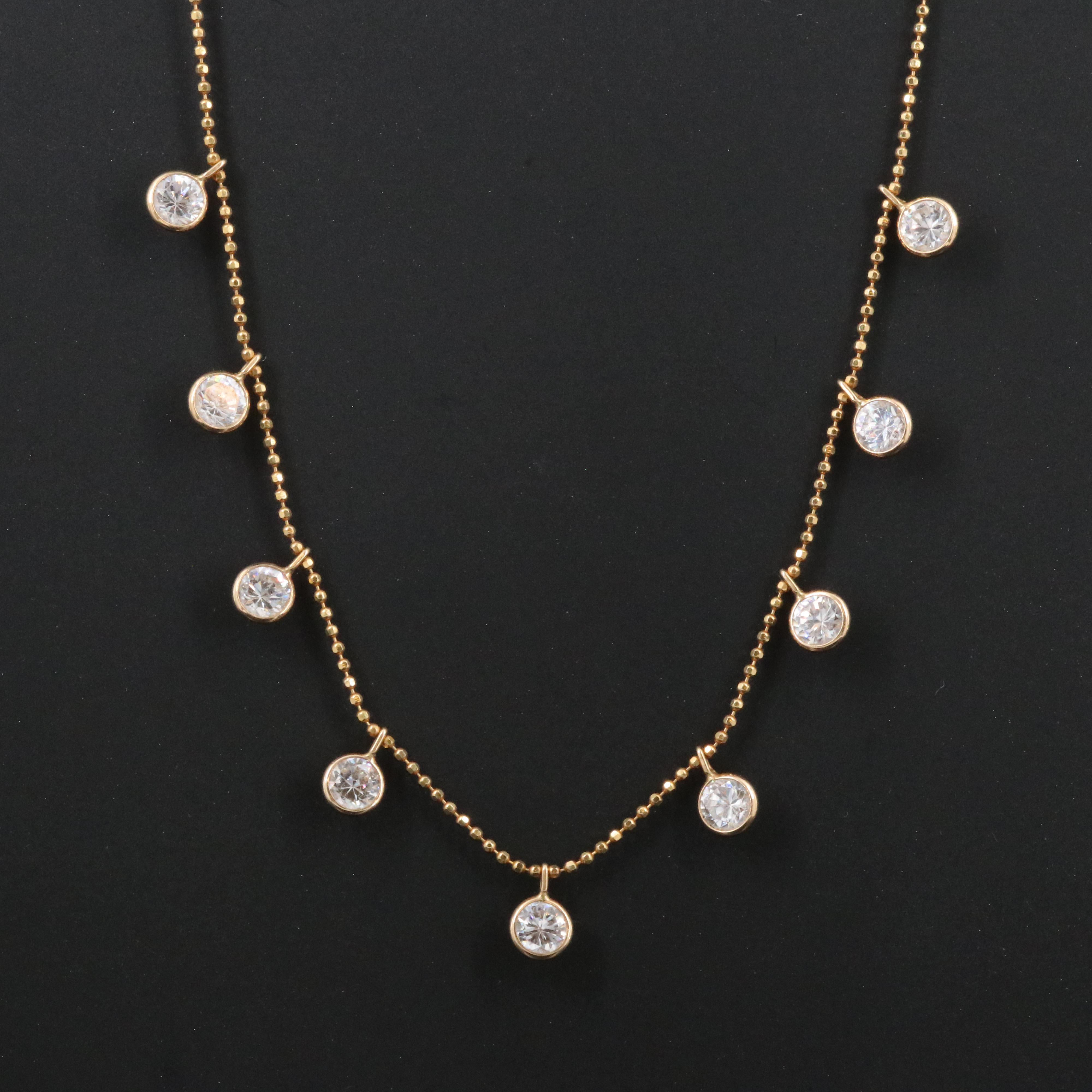 14K CZ Necklace