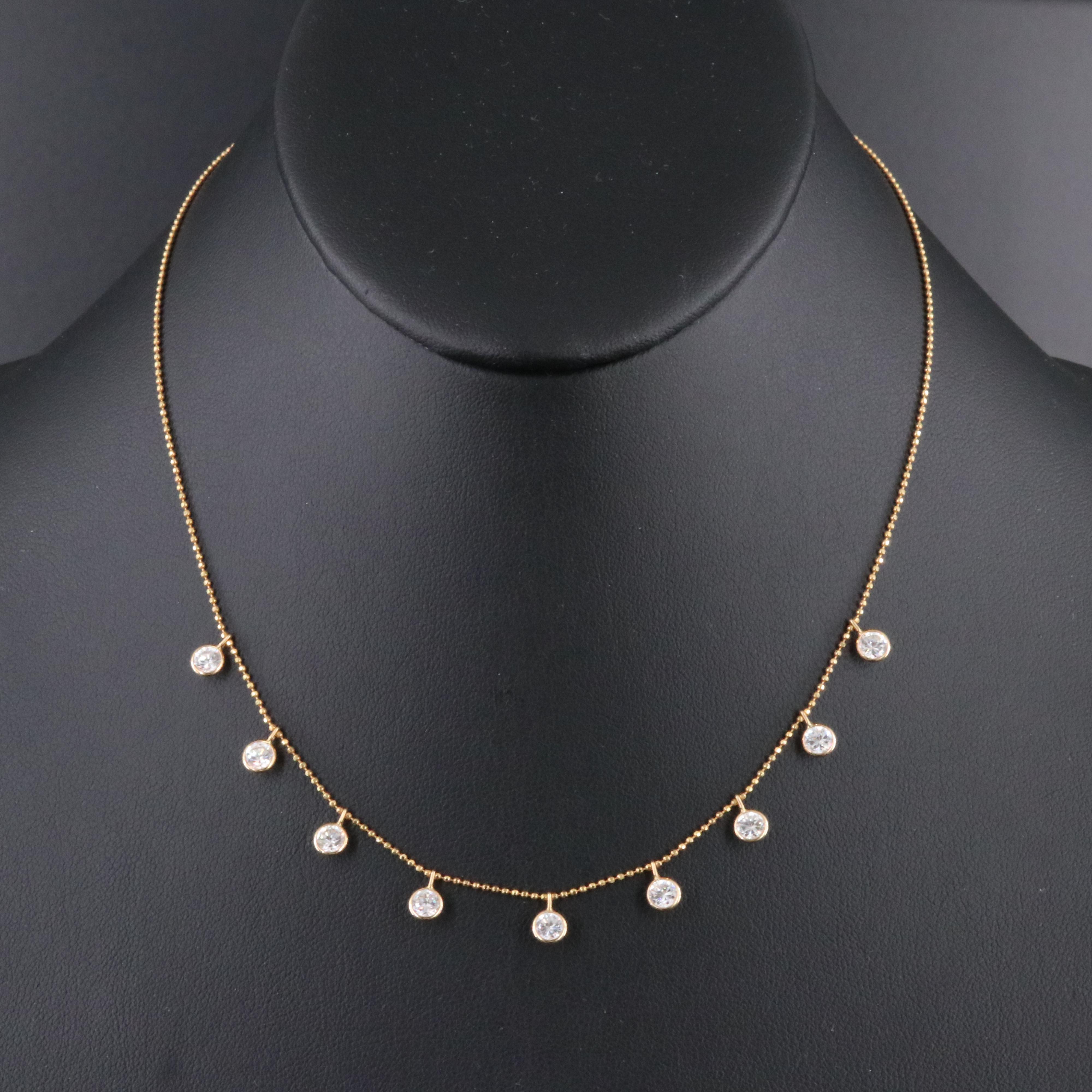 14K CZ Necklace