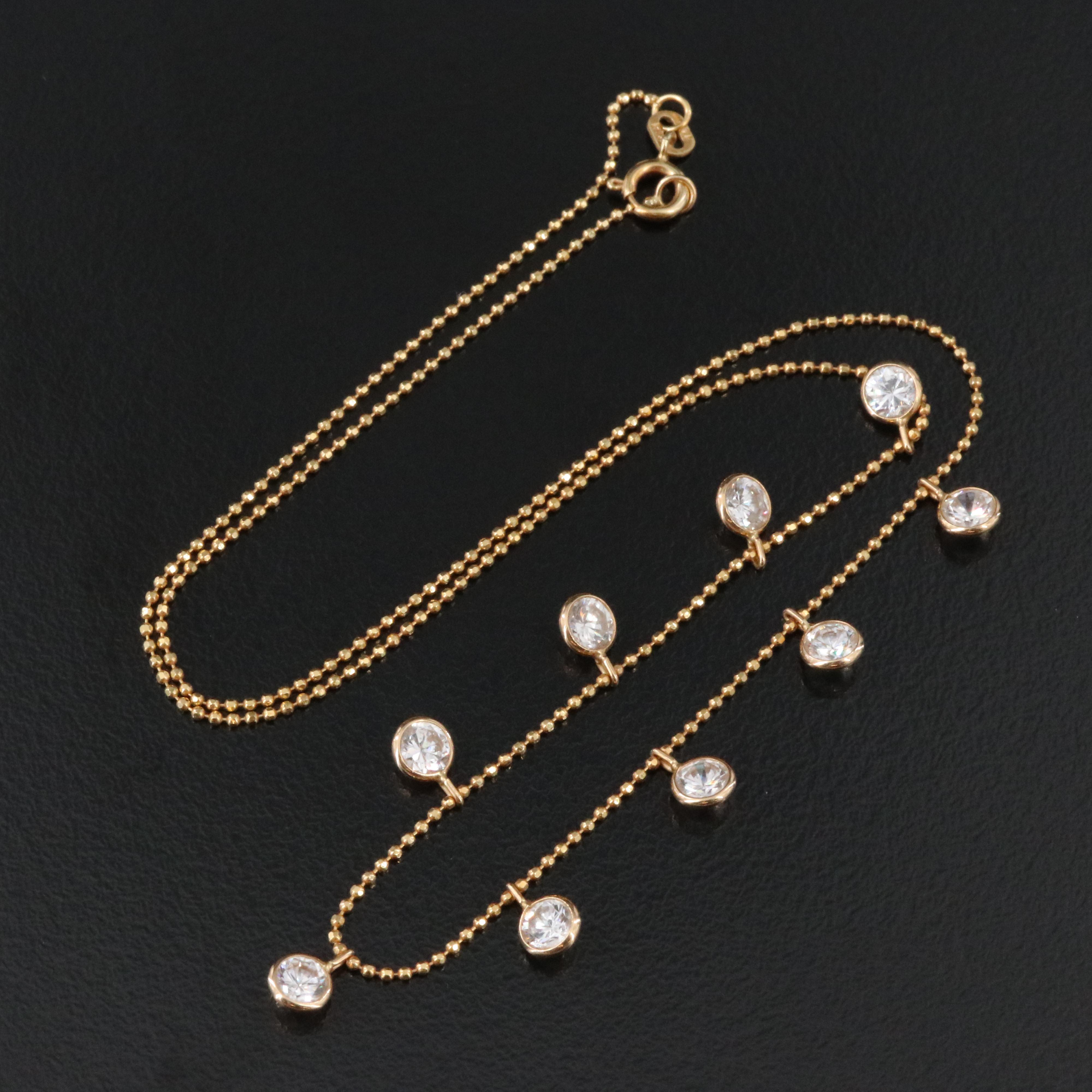 14K CZ Necklace