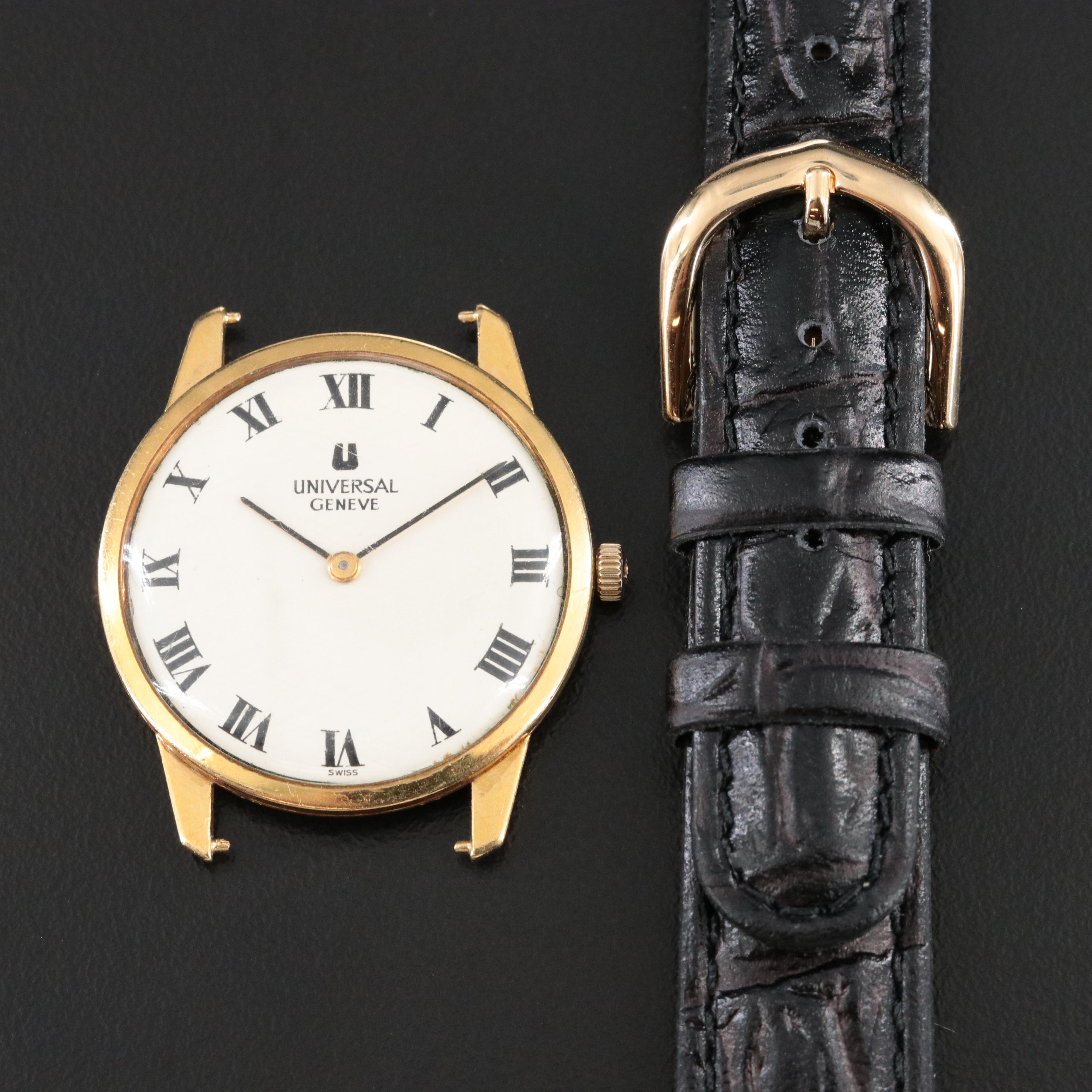 18K Universal Geneve Circa Late 1960's Model 142136 Watch