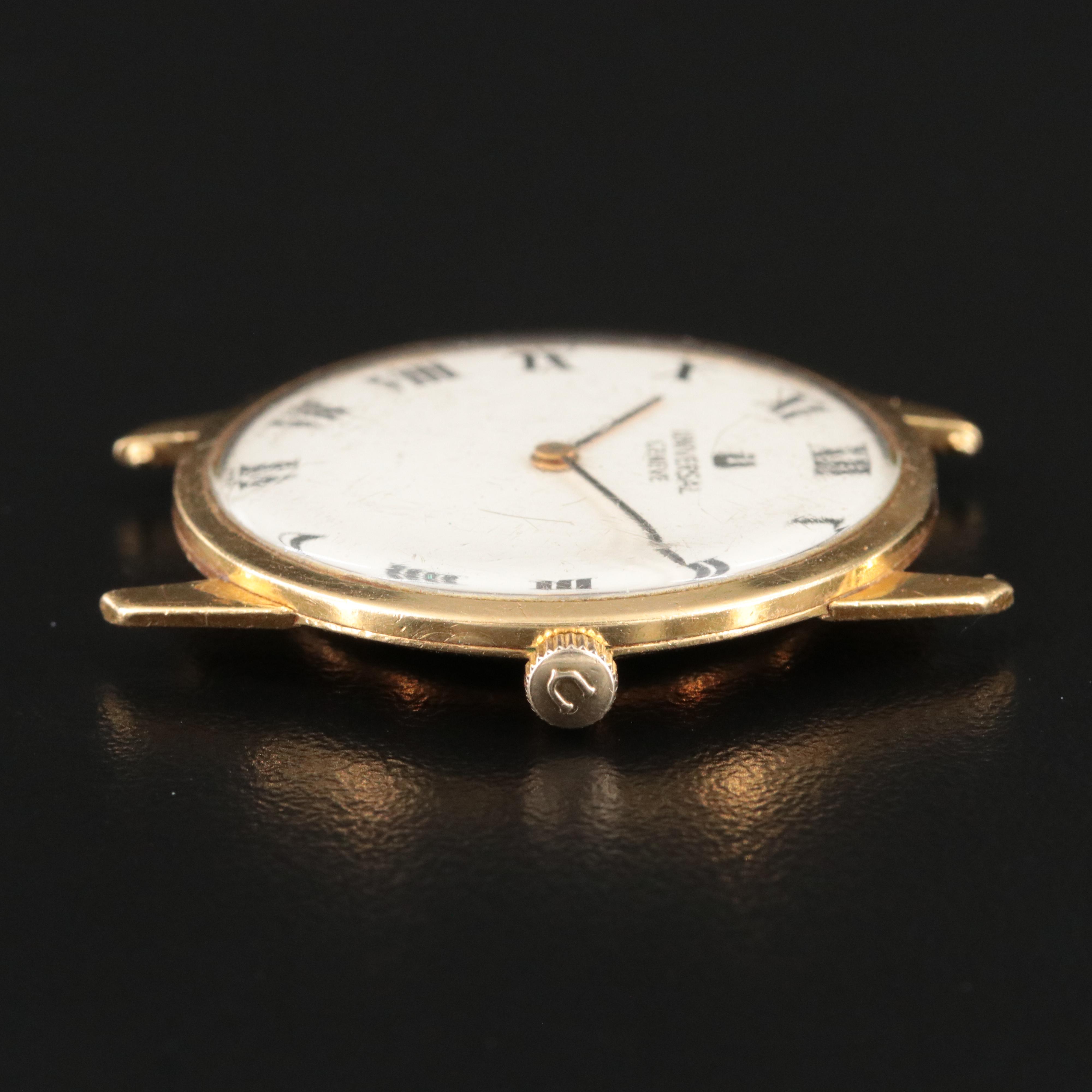 18K Universal Geneve Circa Late 1960's Model 142136 Watch