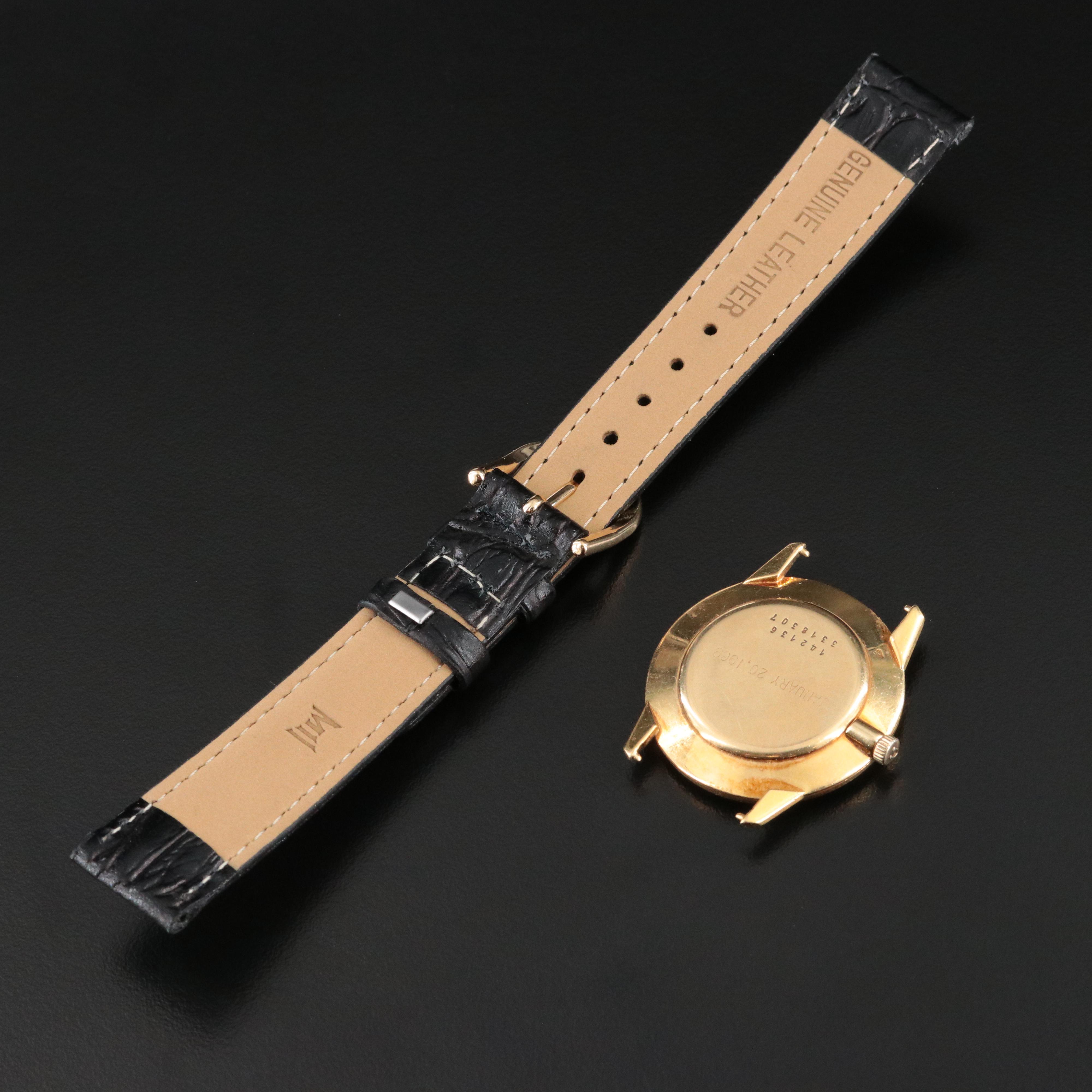 18K Universal Geneve Circa Late 1960's Model 142136 Watch