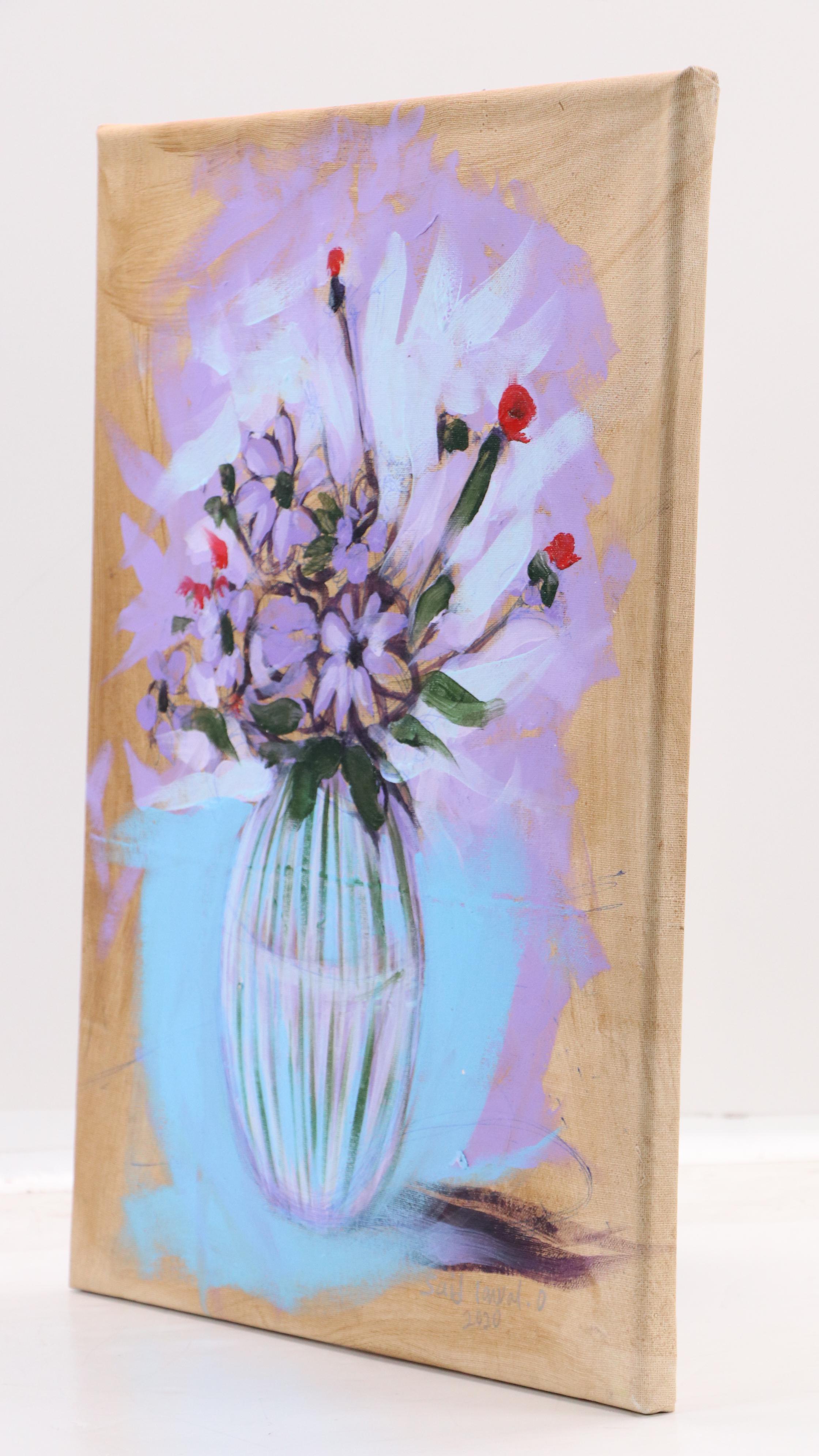 Said Oladejo-lawal Floral Still Life Acrylic Painting, 2020