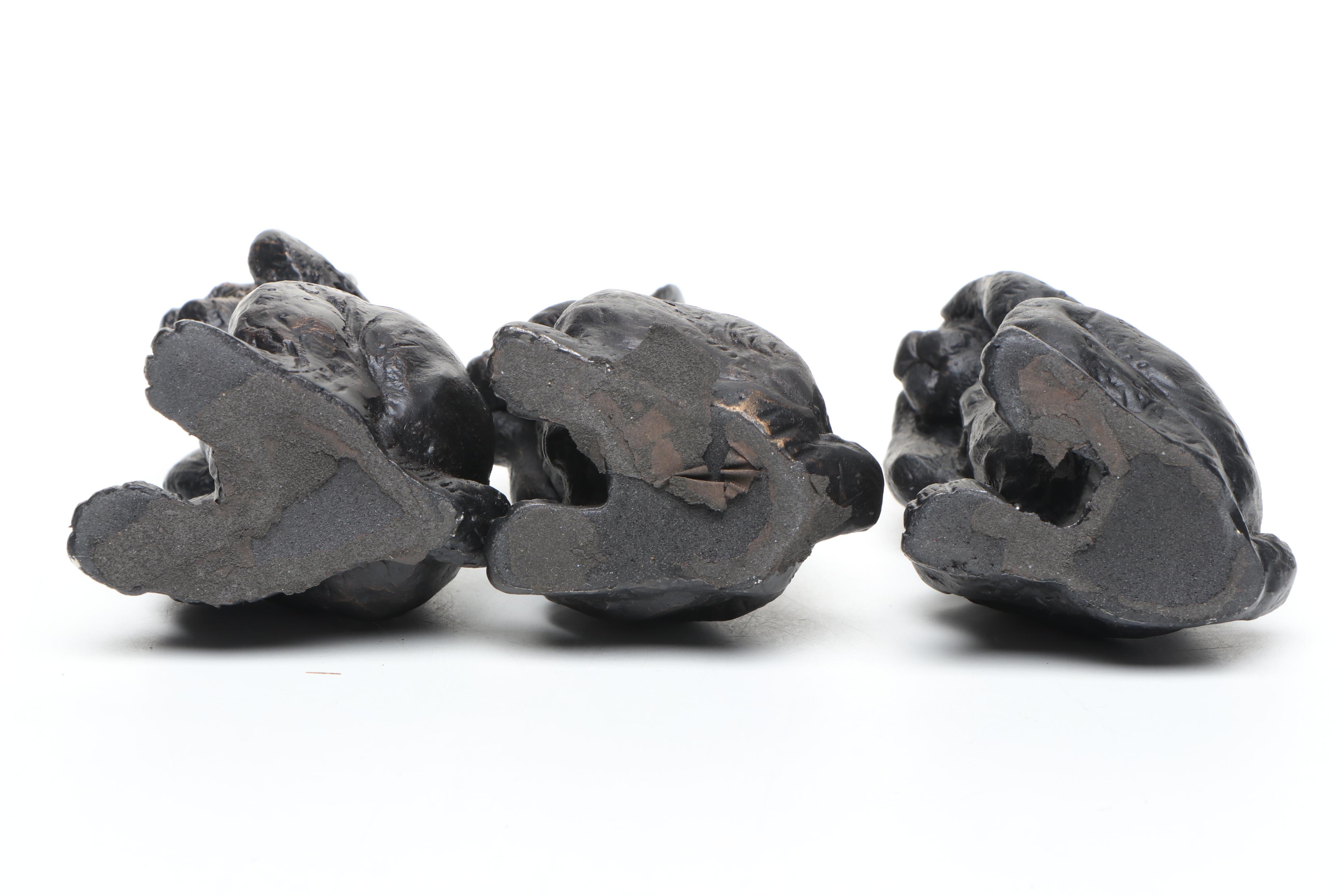 Hear No Evil, See No Evil, Speak No Evil Rabbit Metal Figures