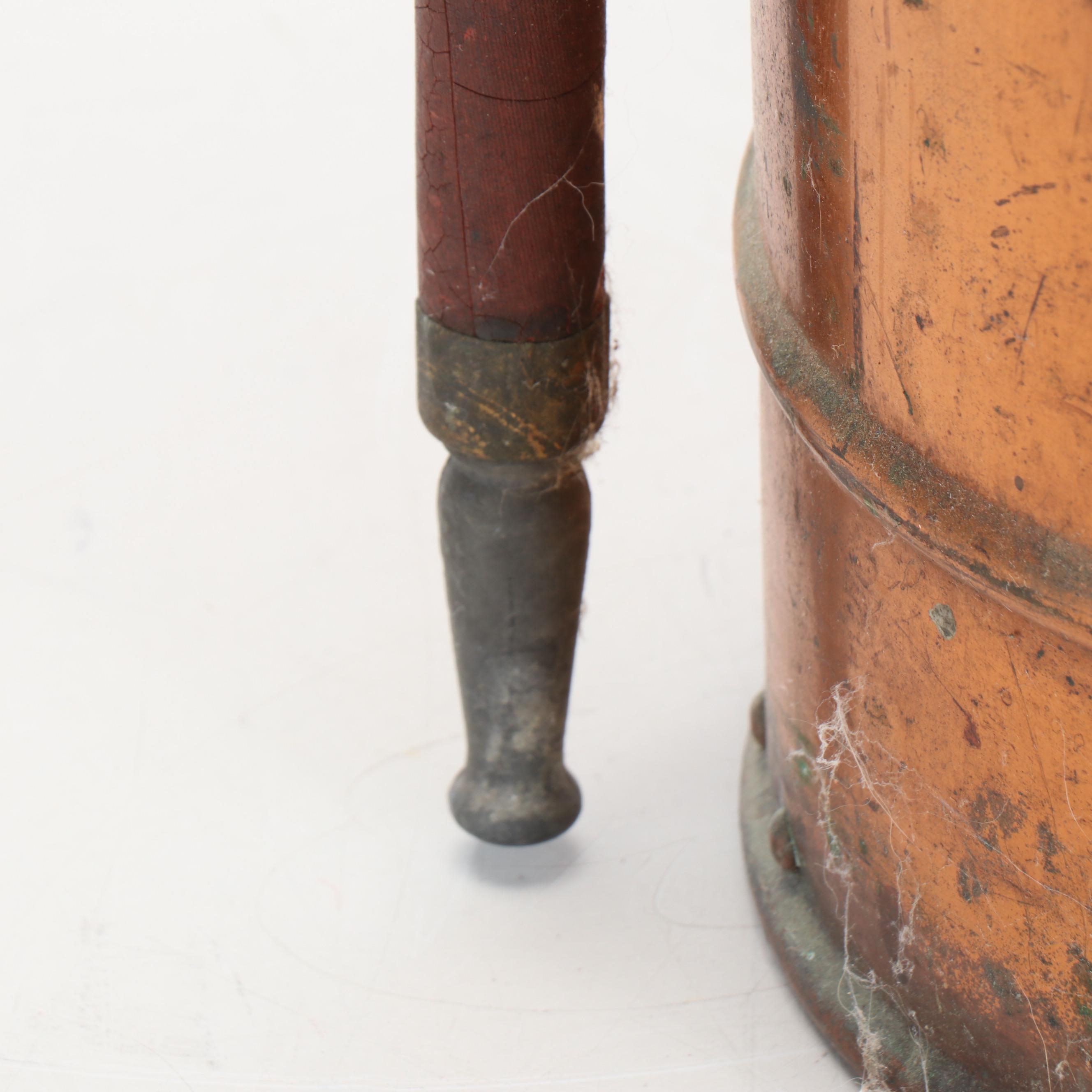 C. Nuhring & Bro. 2.5 Gallon Metal Hand Fire Extinguisher, Early 20th Century