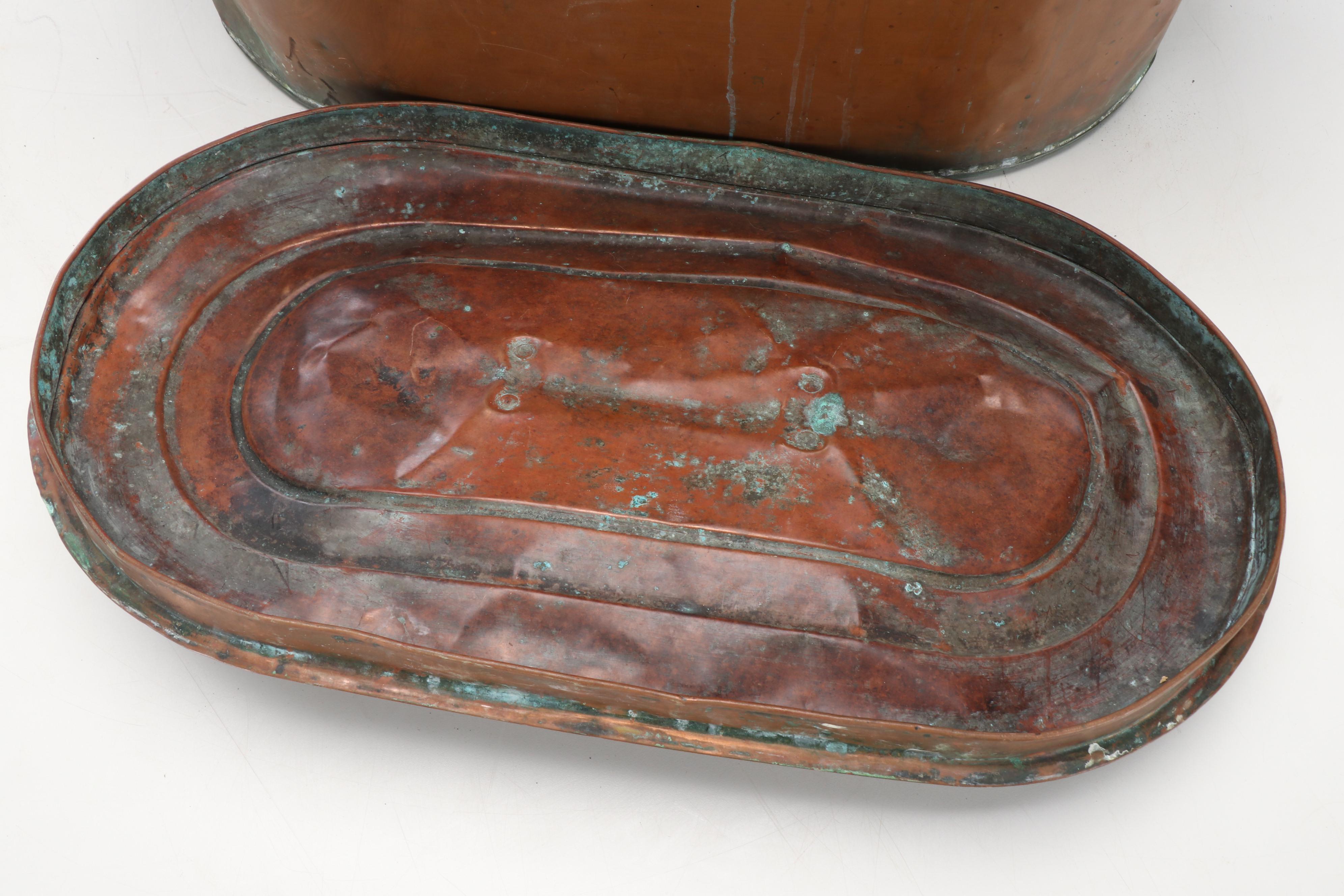 Late Victorian Copper Boiler with Lid, Late 19th/Early 20th Century