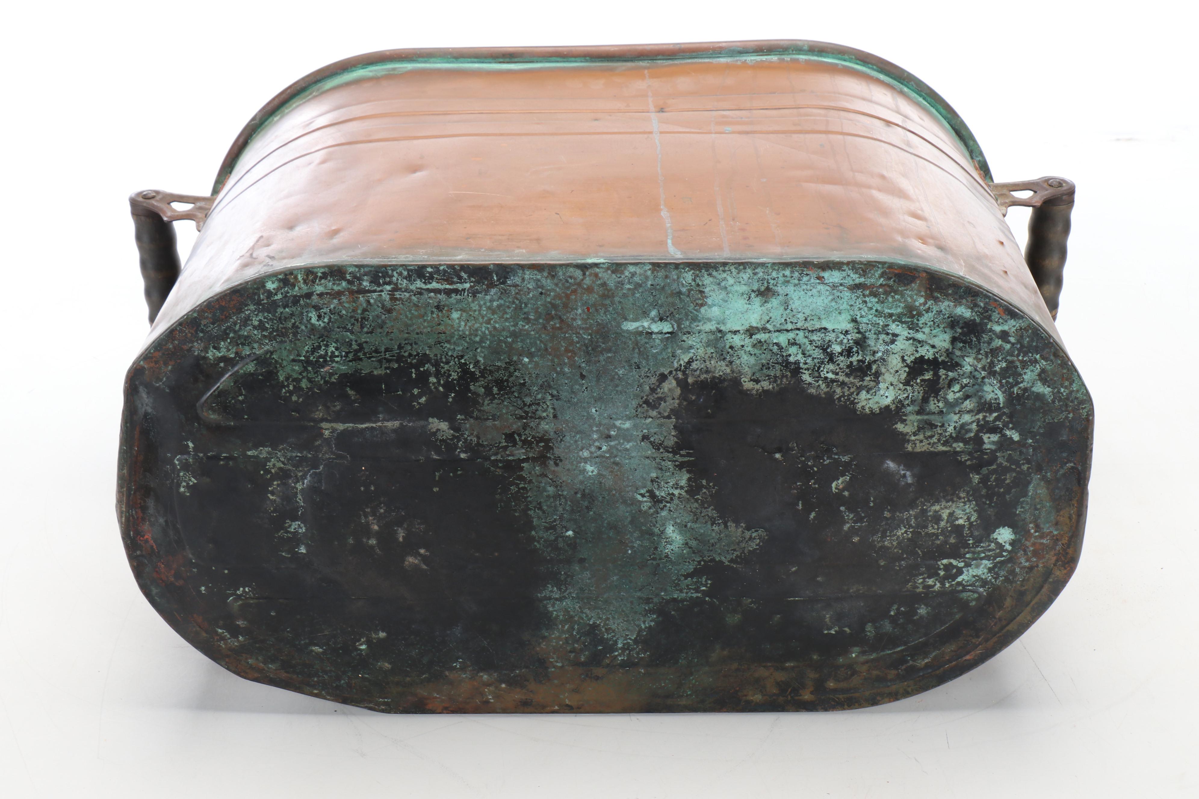 Late Victorian Copper Boiler with Lid, Late 19th/Early 20th Century