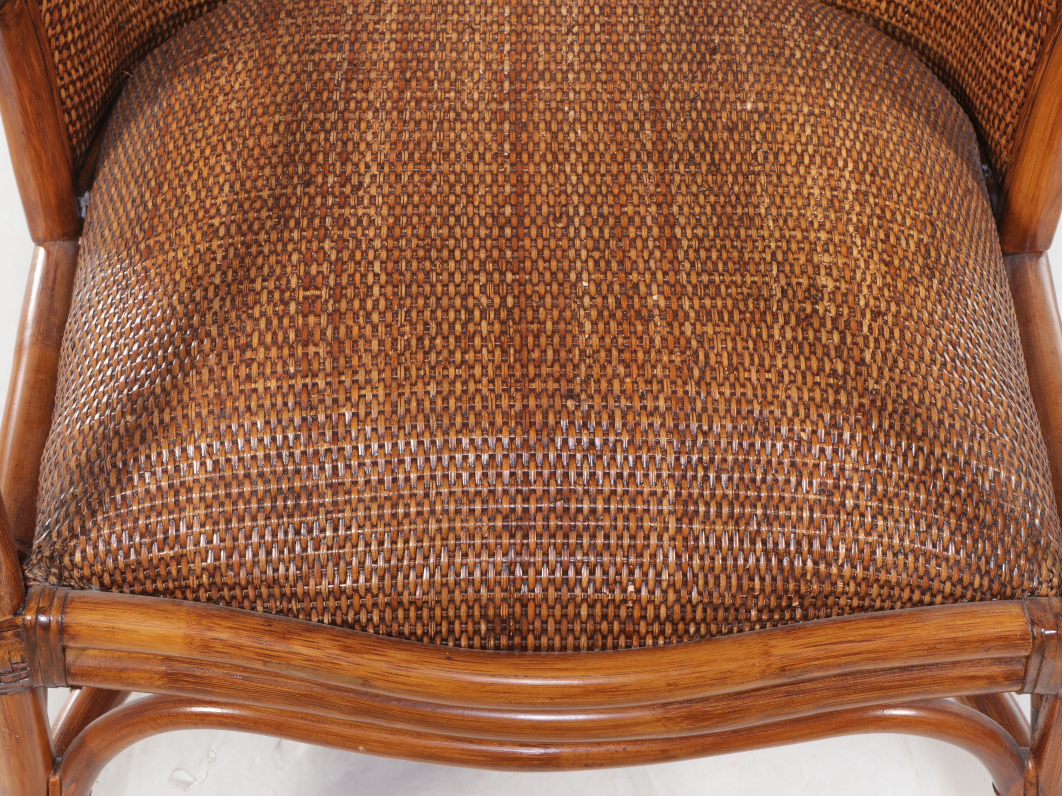 Rattan and Cane Armchair