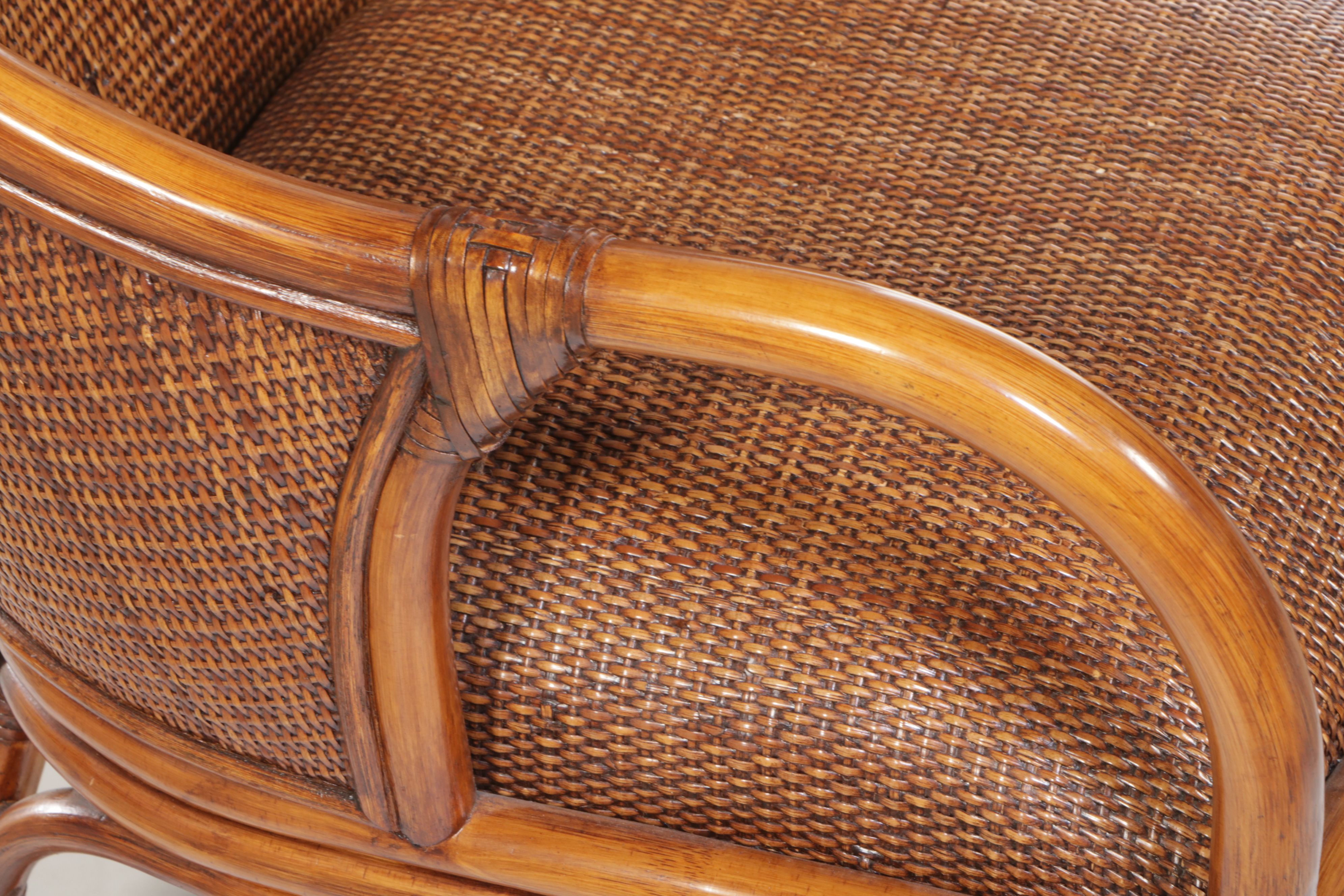 Rattan and Cane Armchair