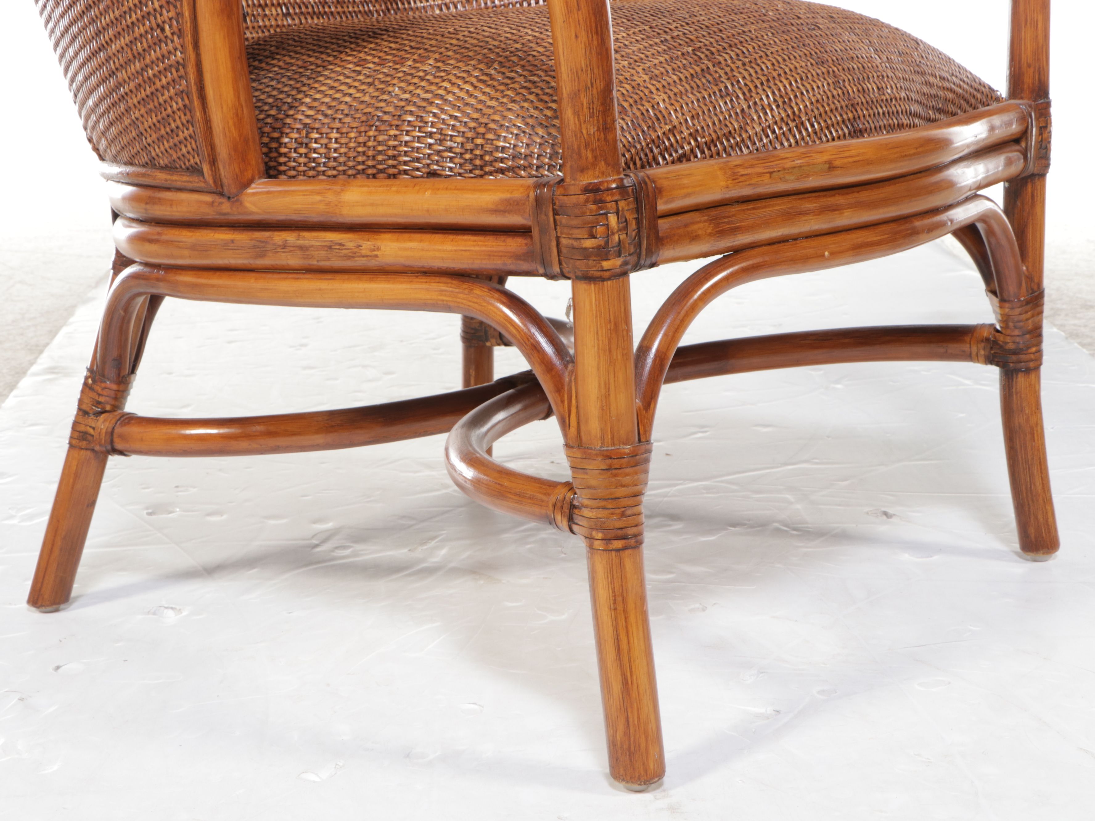 Rattan and Cane Armchair