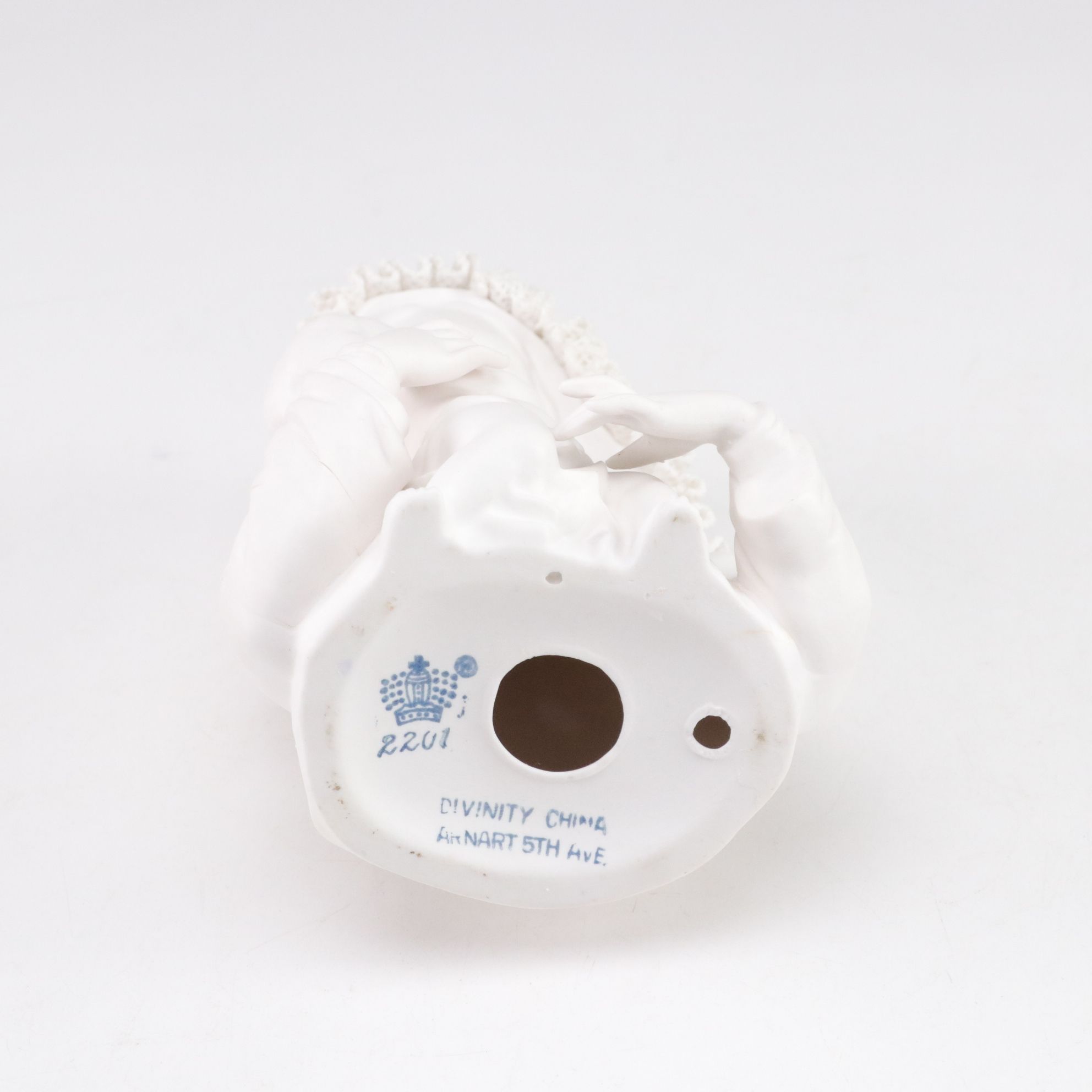 Dresden Lace Madona with Child & Other Christian Figurines