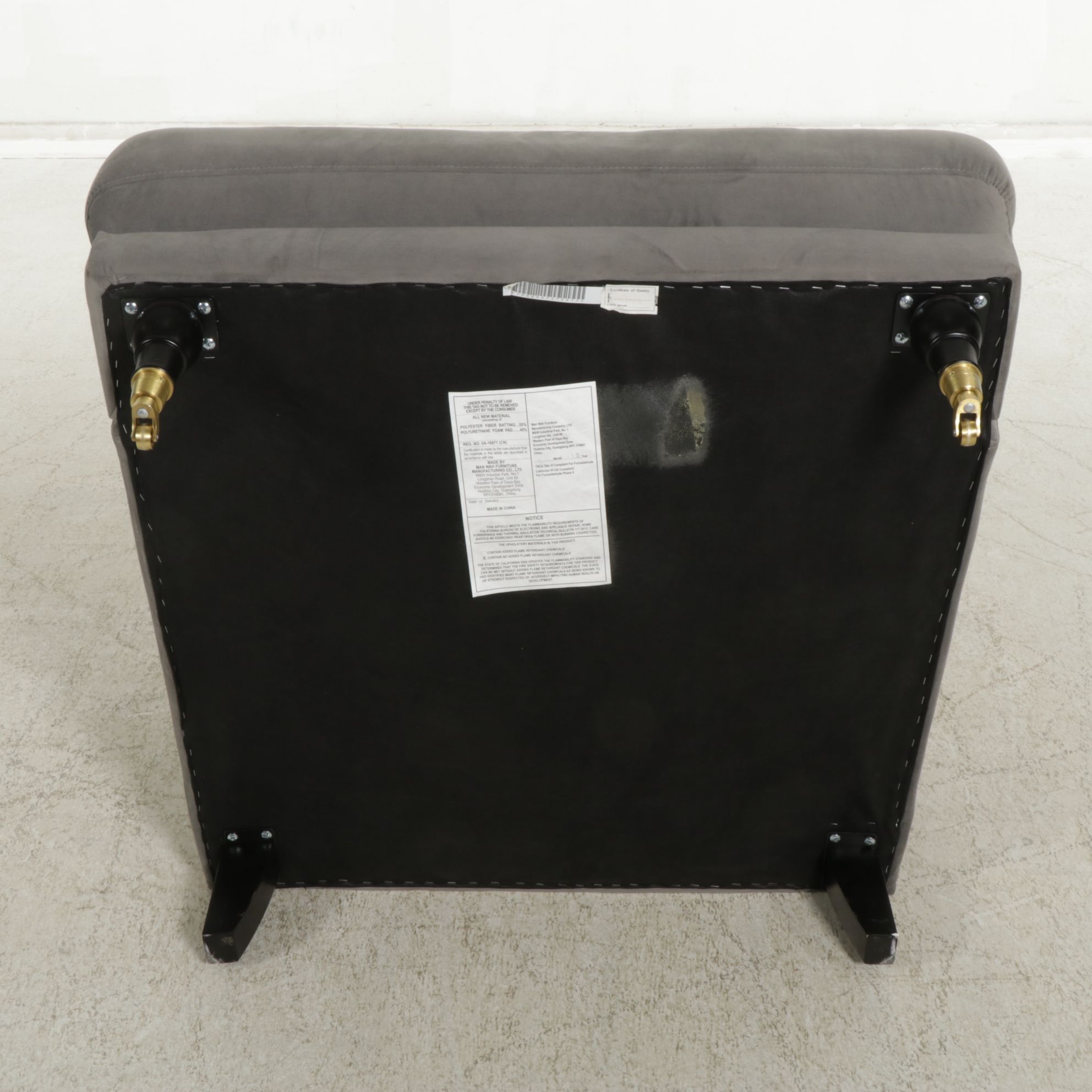 Man Wah "Geller" Upholstered Armchair and Ottoman, 2019