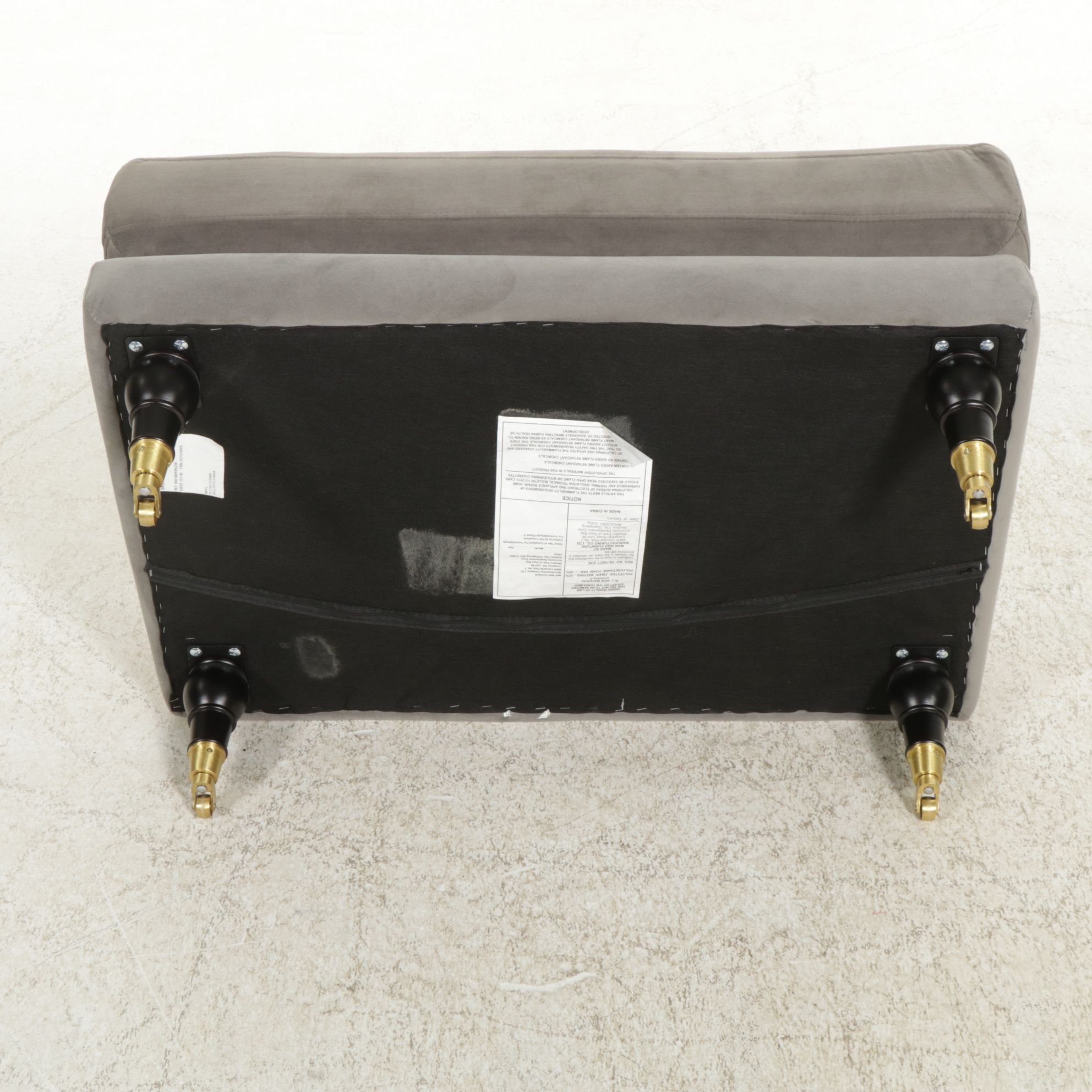 Man Wah "Geller" Upholstered Armchair and Ottoman, 2019