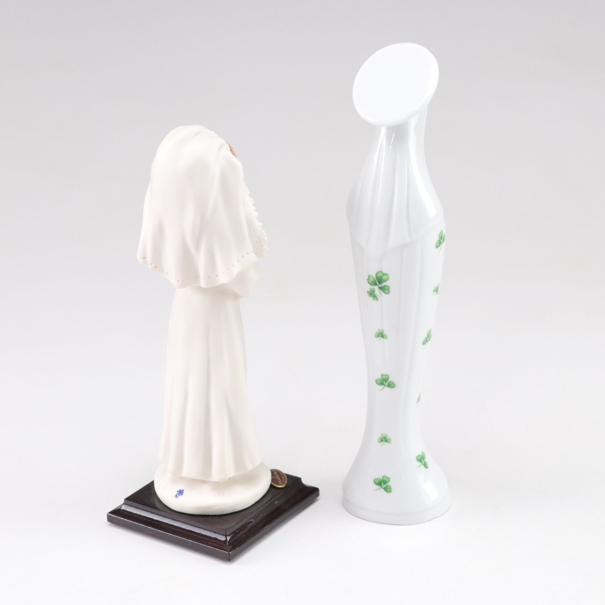 Dresden Lace Madona with Child & Other Christian Figurines