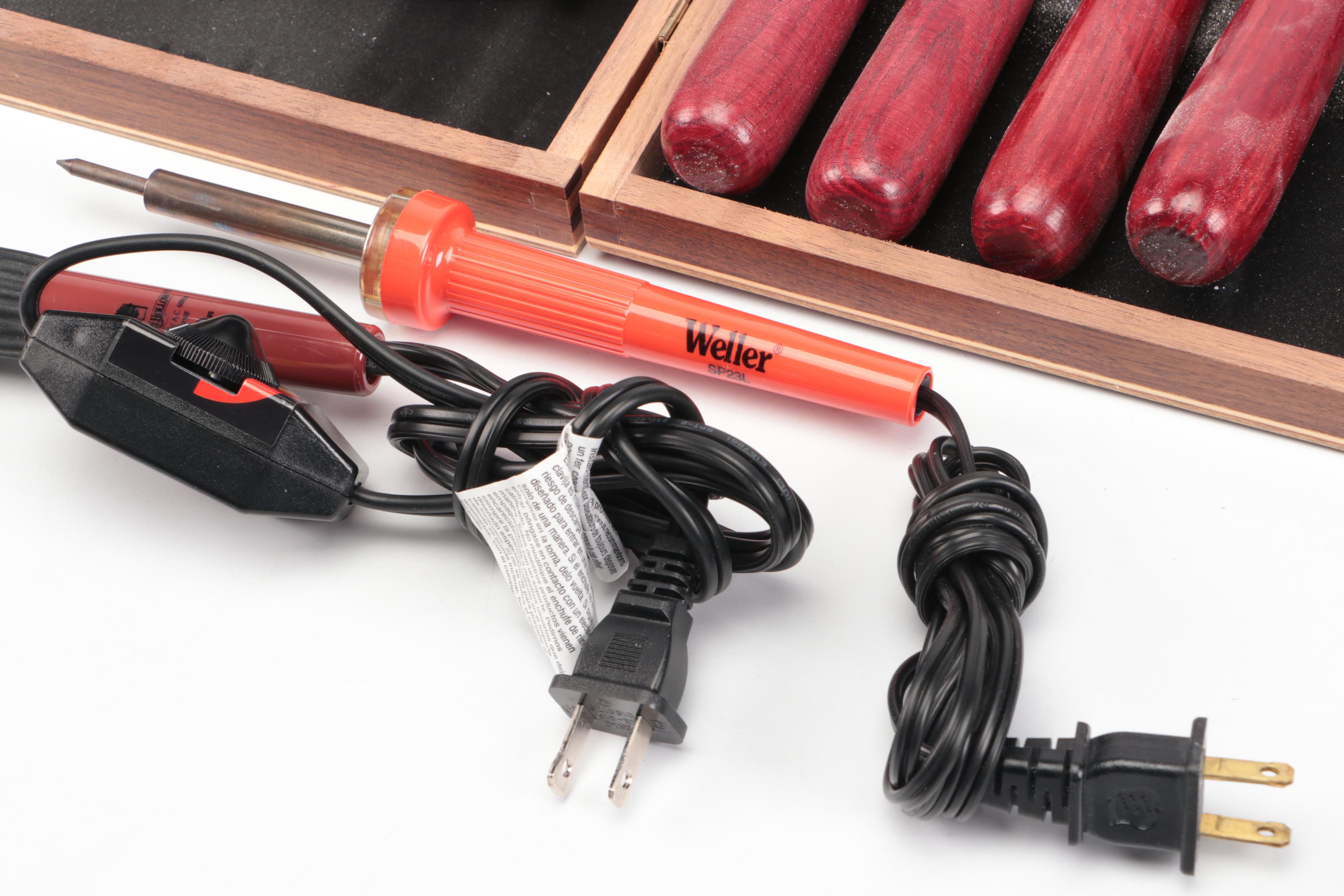 Walnut Hollow and Weller Electric Engravers with More Carving Tools