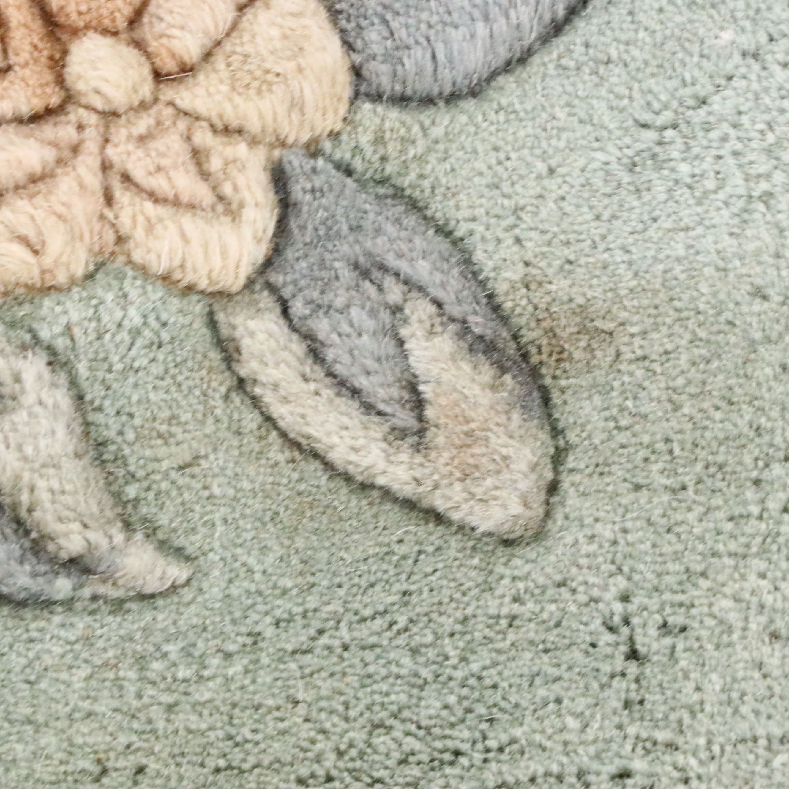 7'9 x 10'5 Hand-Knotted and Carved Chinese Peking Area Rug