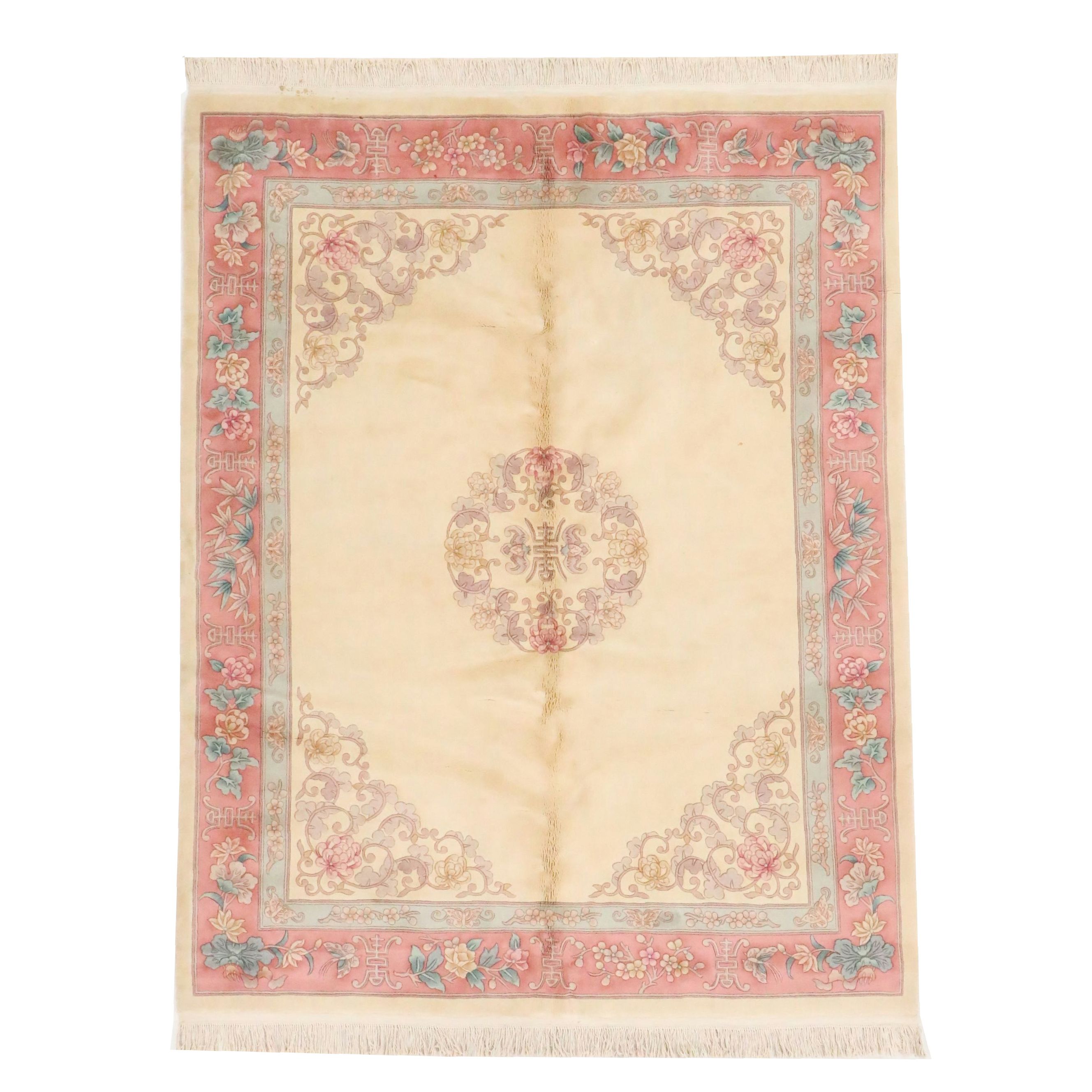 7'9 x 10'8 Hand-Knotted Chinese Peking Area Rug