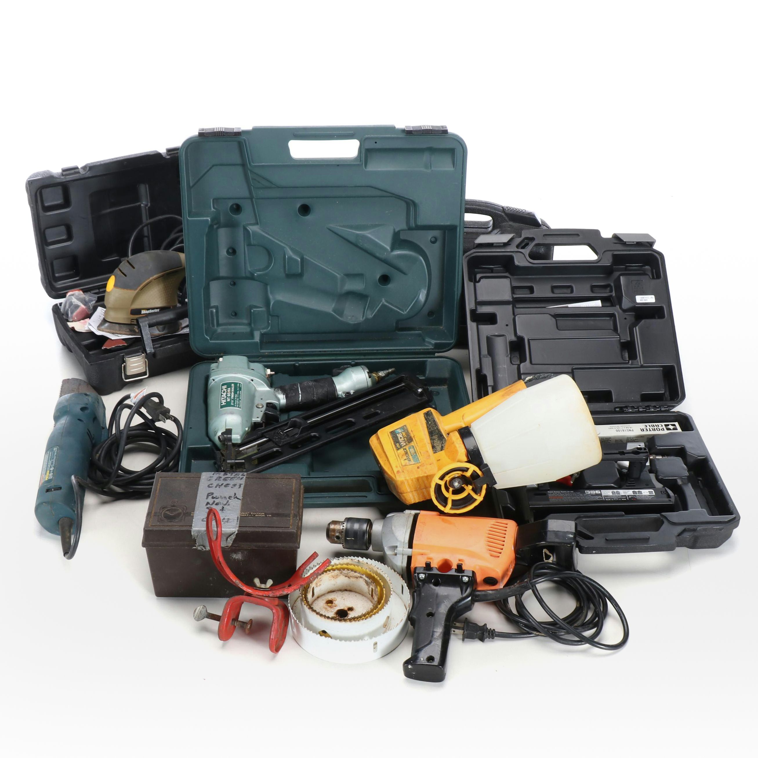 Hitachi Finish Nailer, Rockwell Palm Sander, and More Hand Tools