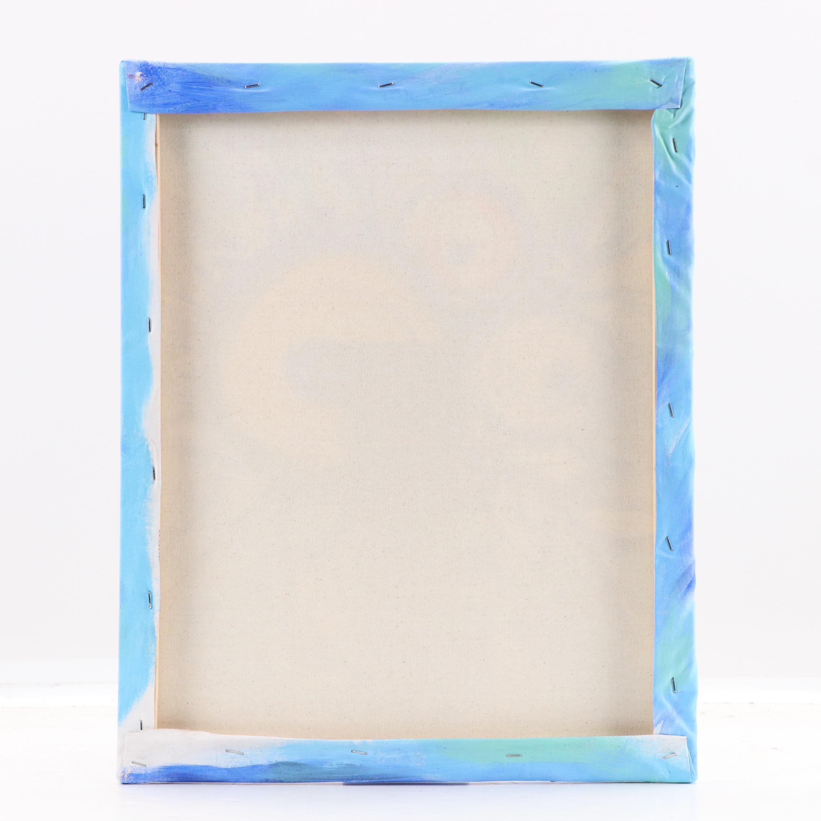 Lanre Buraimoh Floral Still Life Acrylic Painting, 2020