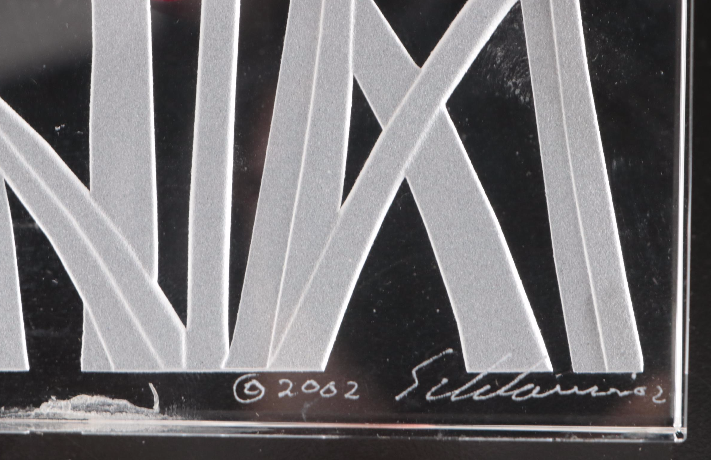 Artist Signed Art Glass Vase Pair with Muurla Ruffled Glass Vase