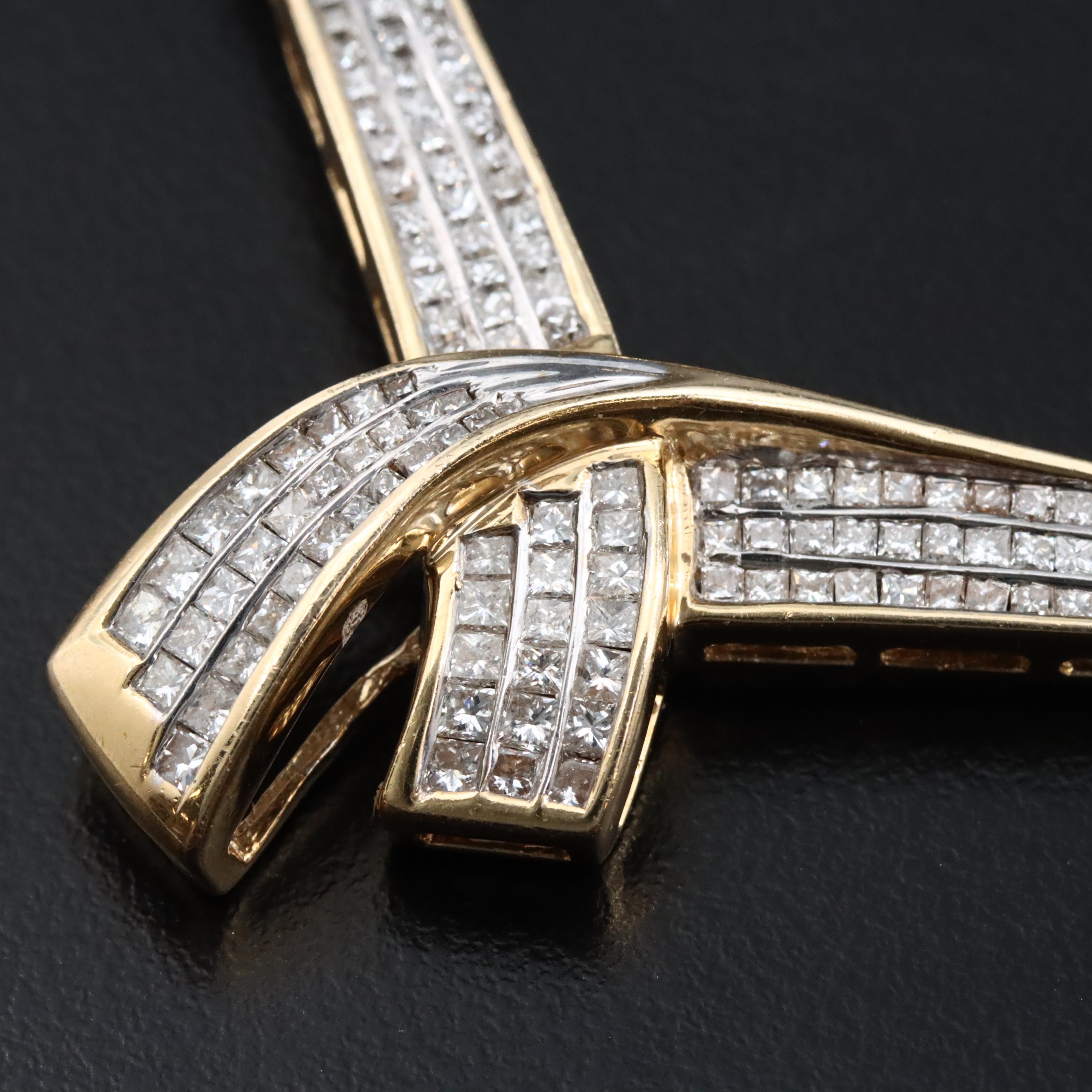 14K Two-Tone 7.03 CTW Diamond Necklace