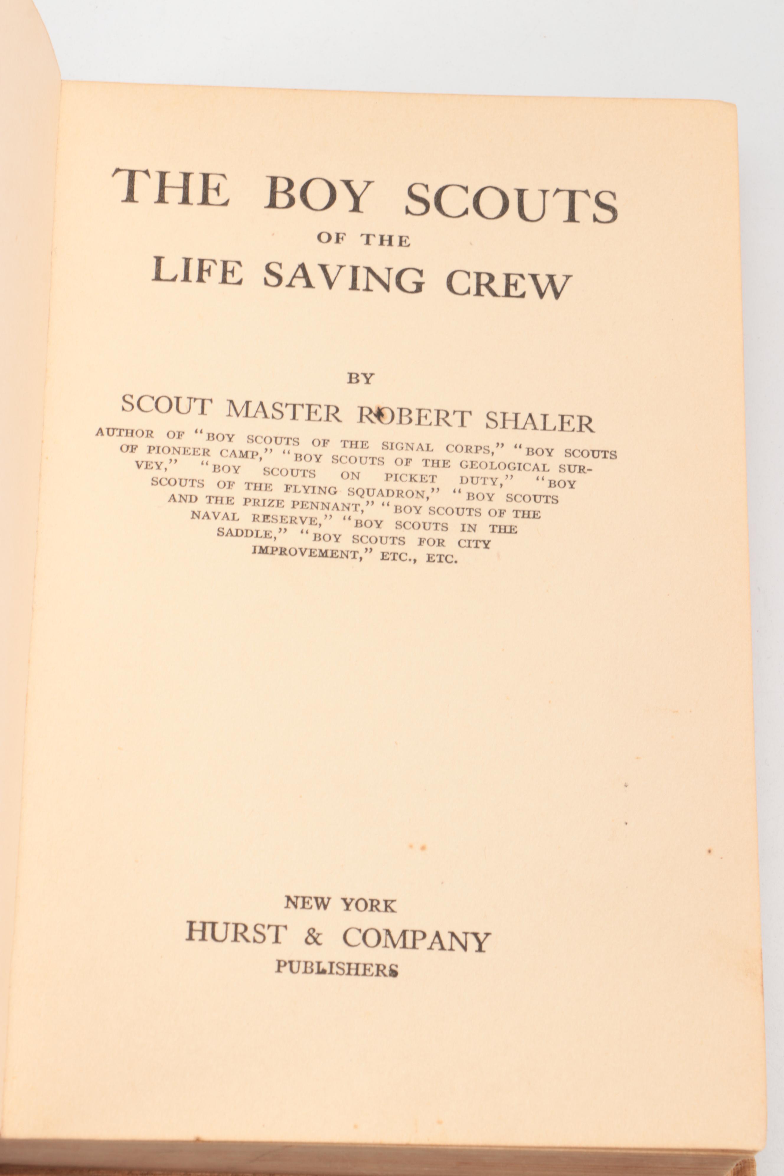 "The Boy Scouts of the Life Saving Crew" with Scouting Uniform and Equipment